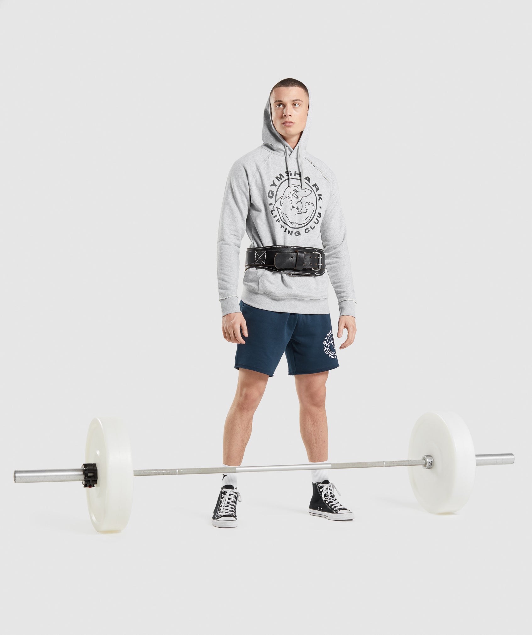 Light Grey Men's Gymshark Legacy Hoodie | VMQPAW-985