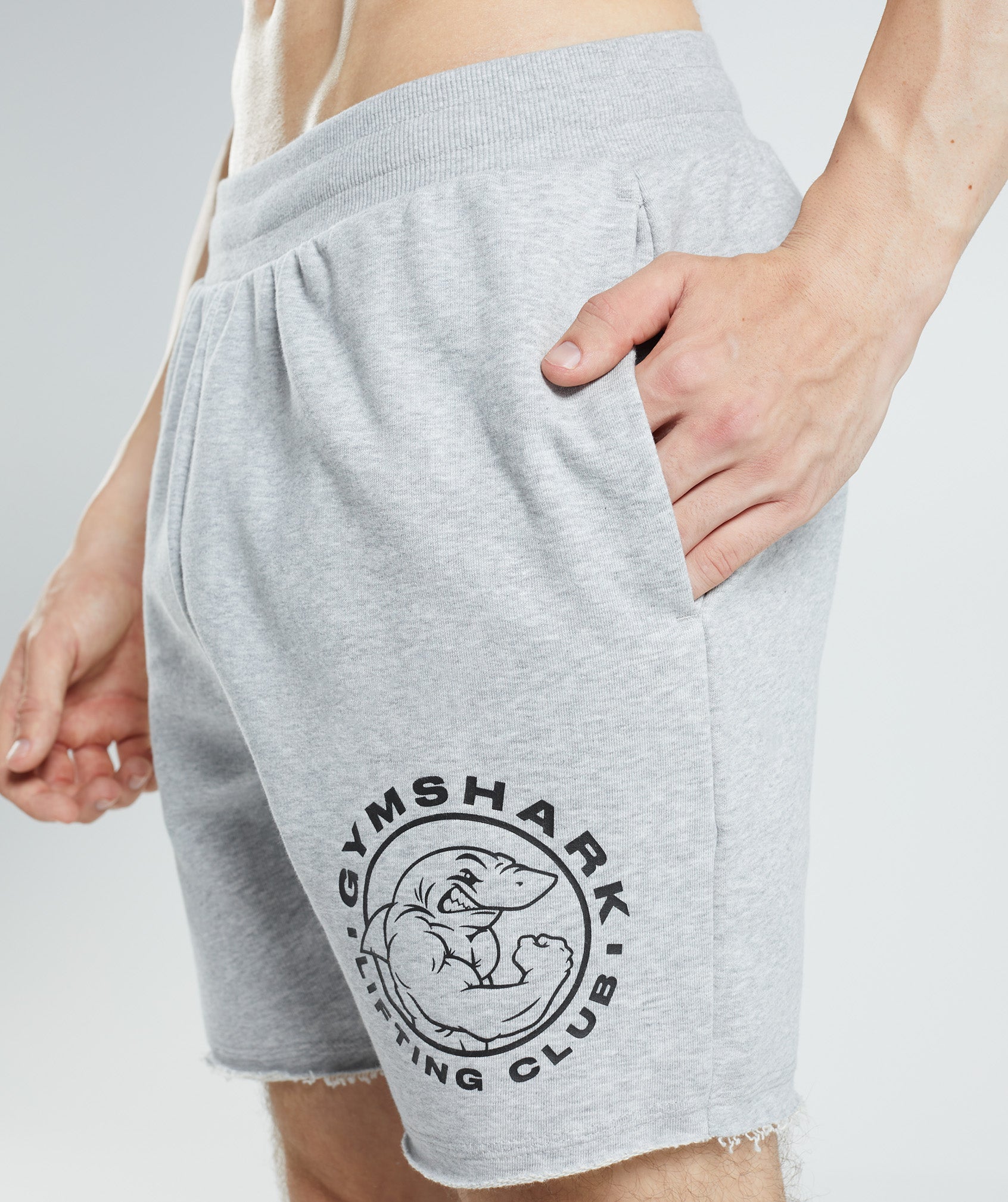 Light Grey Men's Gymshark Legacy Shorts | OGYTDM-789