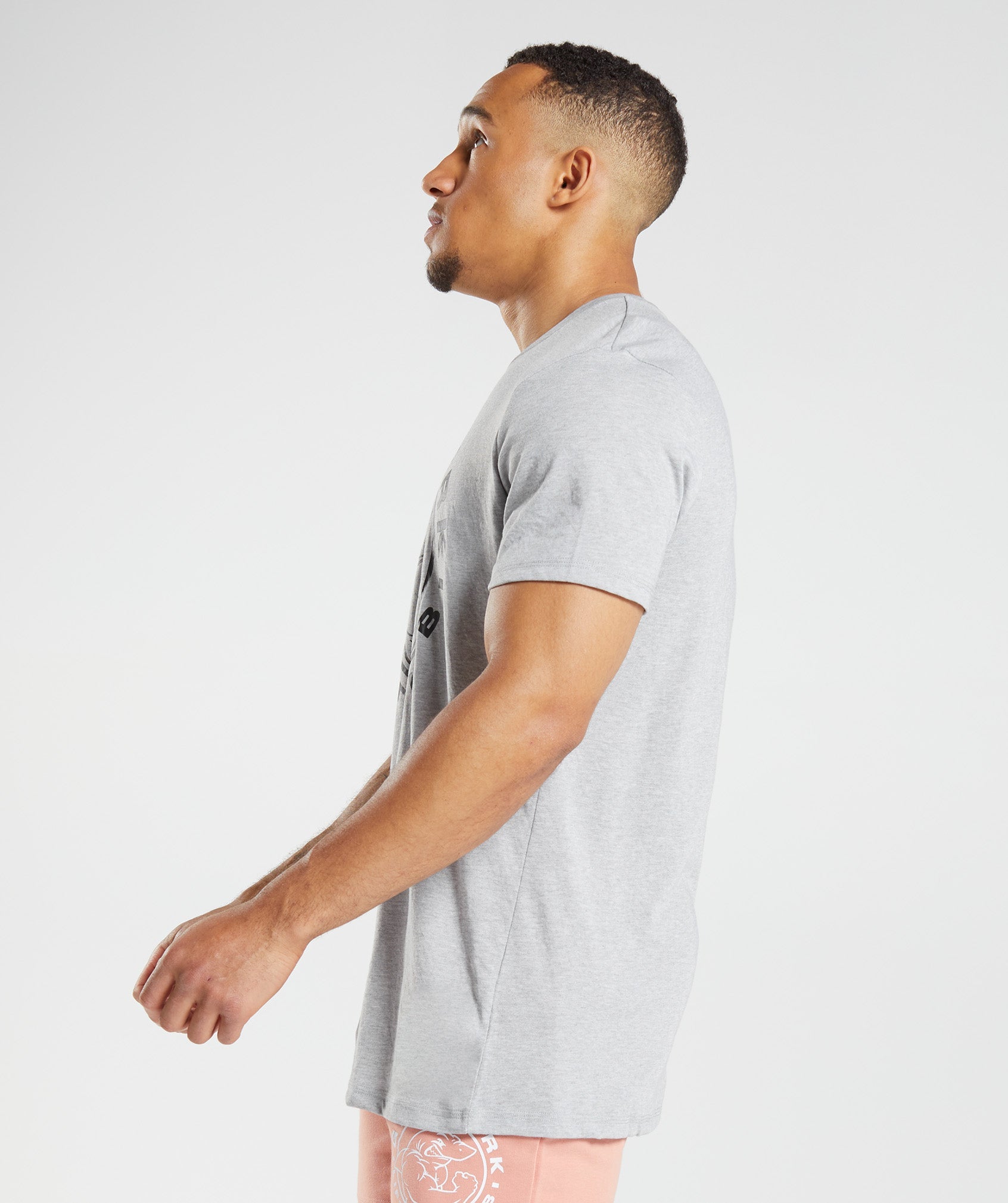 Light Grey Men's Gymshark Legacy T Shirts | CKRLJX-568