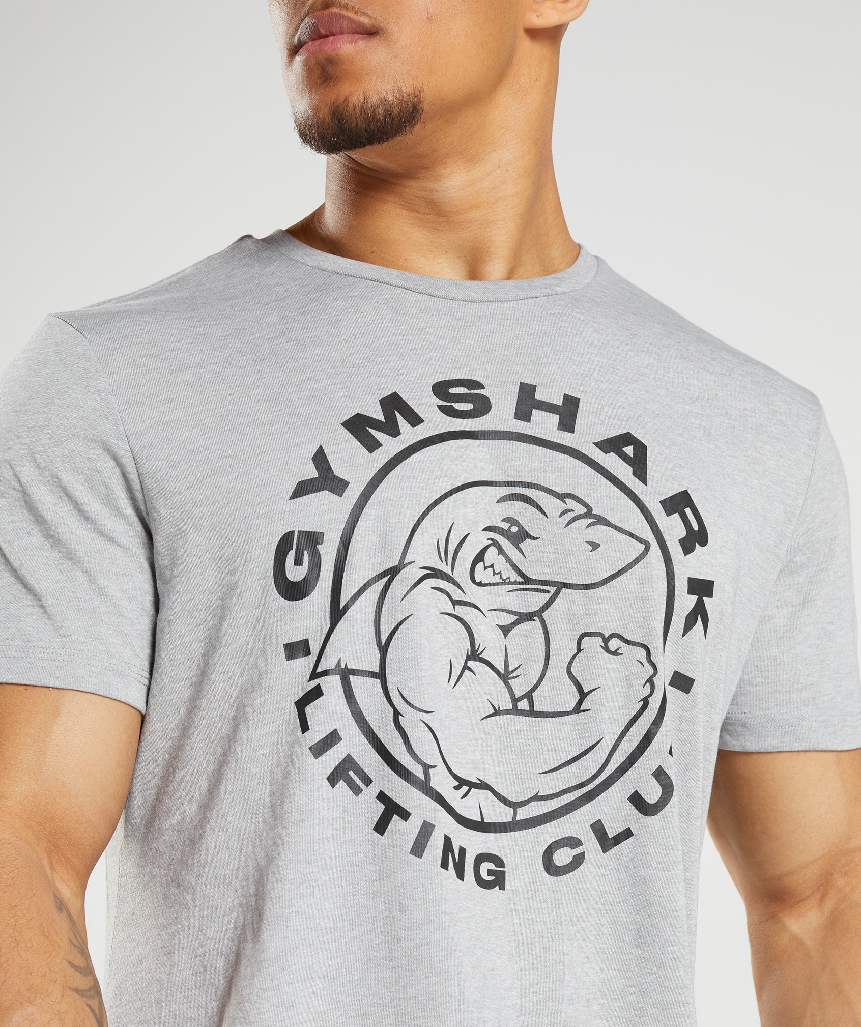 Light Grey Men's Gymshark Legacy T Shirts | CKRLJX-568