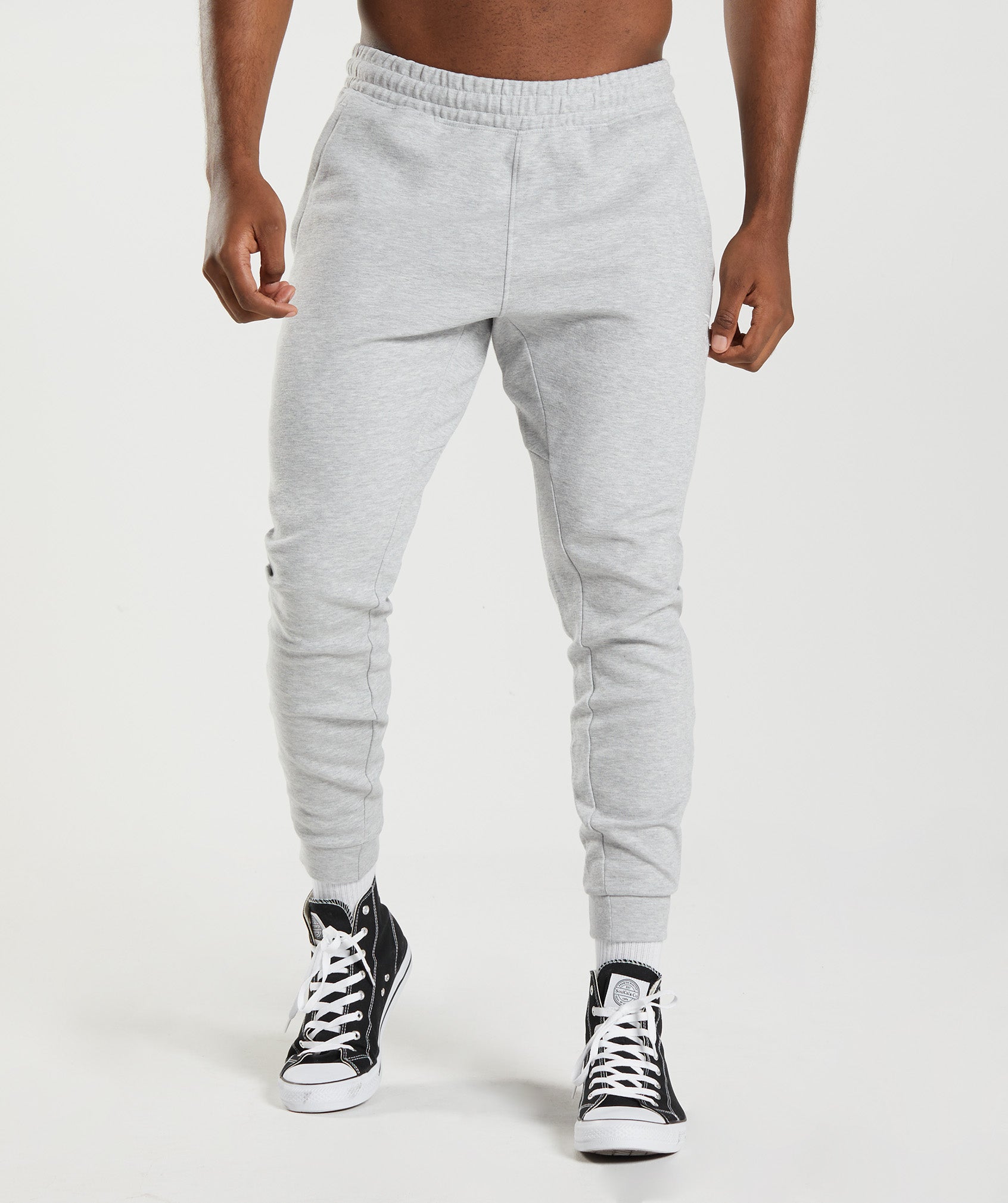 Light Grey Men\'s Gymshark React Jogger | BQPGEF-086