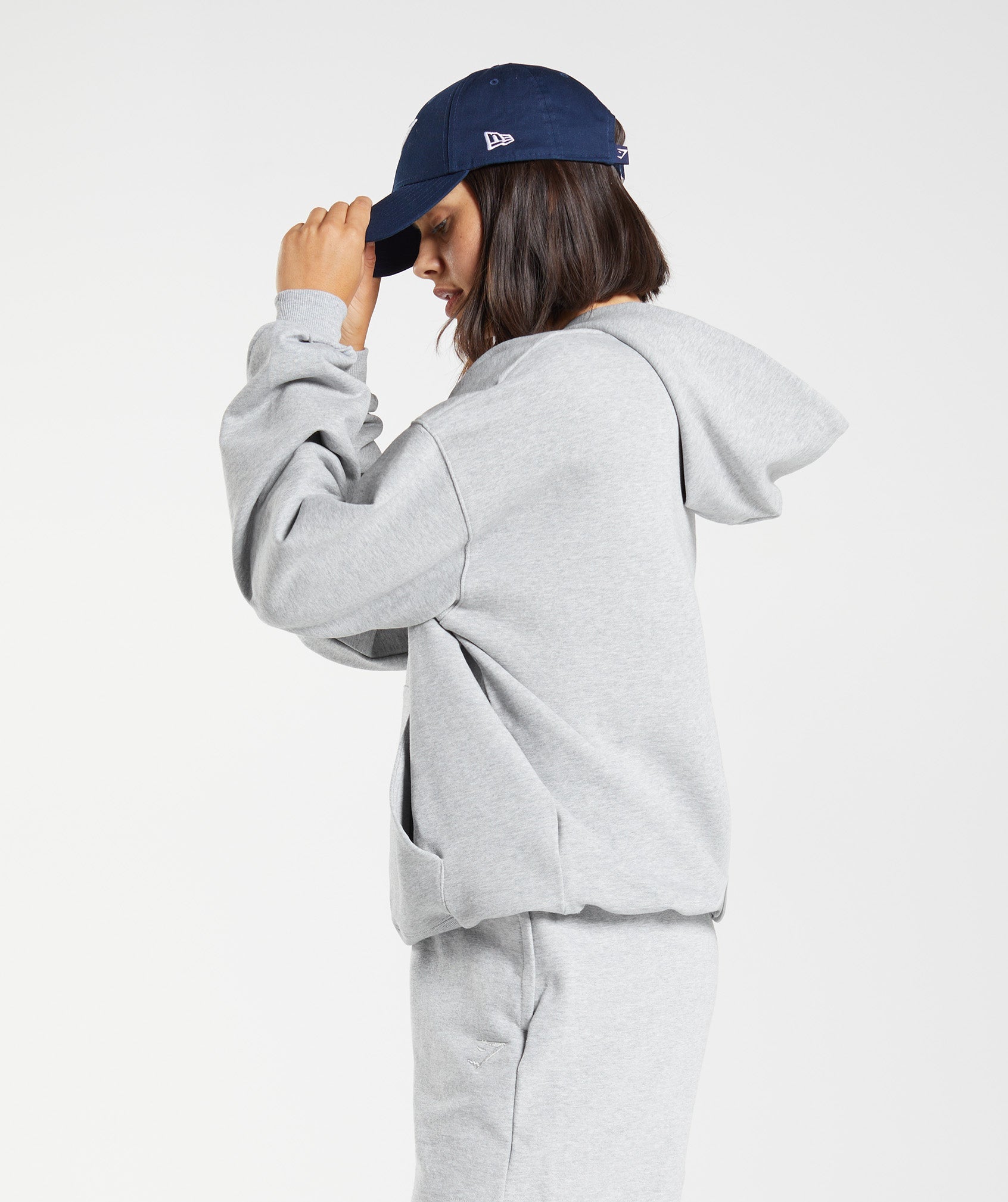 Light Grey Women's Gymshark Rest Day Sweats Hoodie | GQDUZX-480