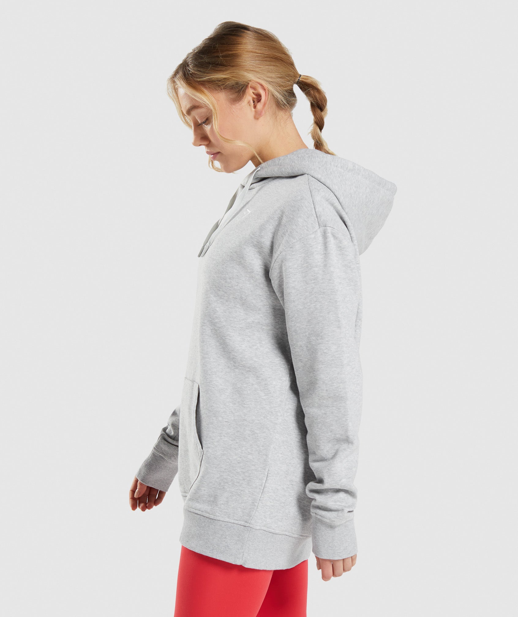 Light Grey Women's Gymshark Training Oversized Hoodie | YWENGZ-846