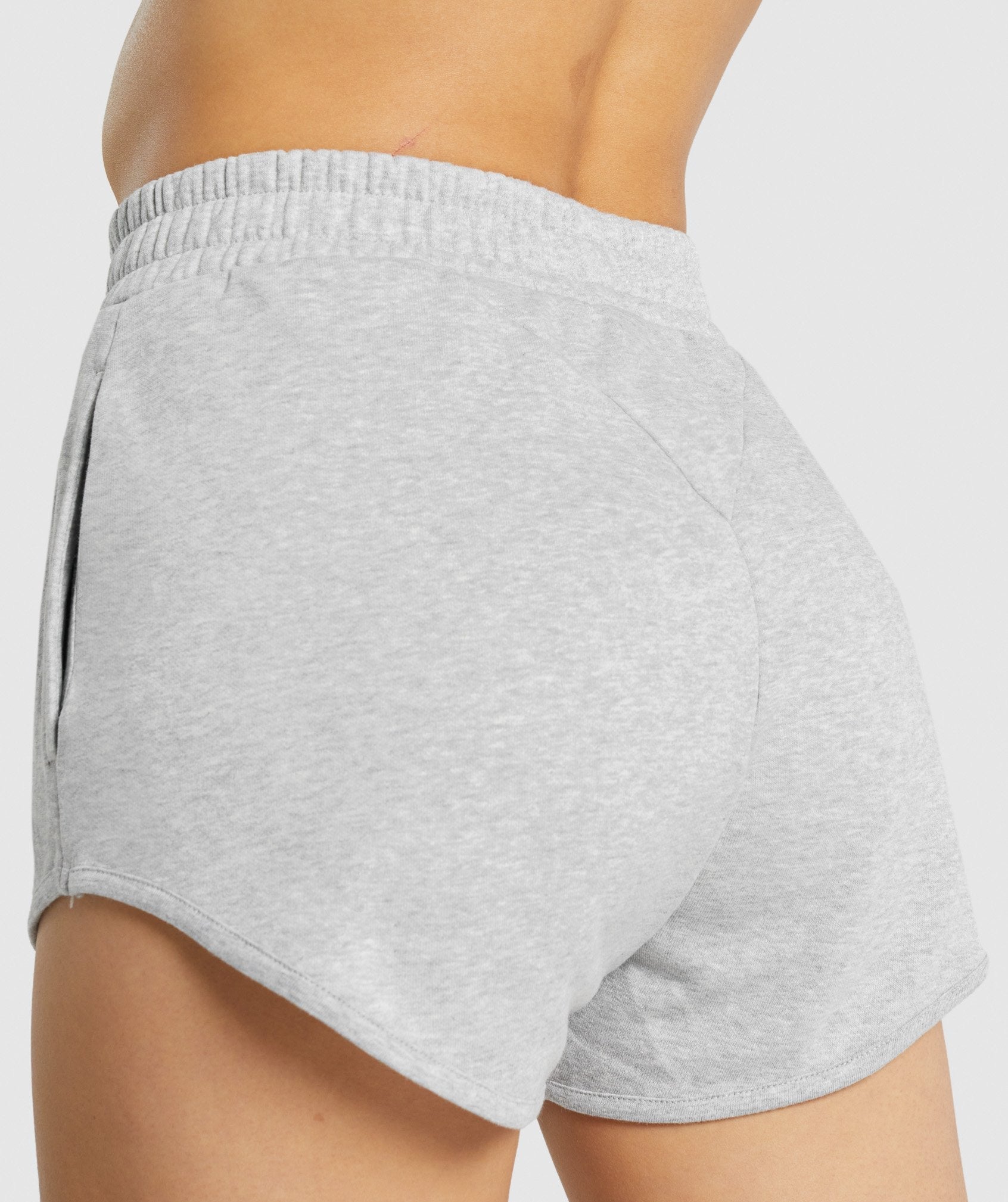 Light Grey Women's Gymshark Training Sweat Shorts | VUFLSJ-594