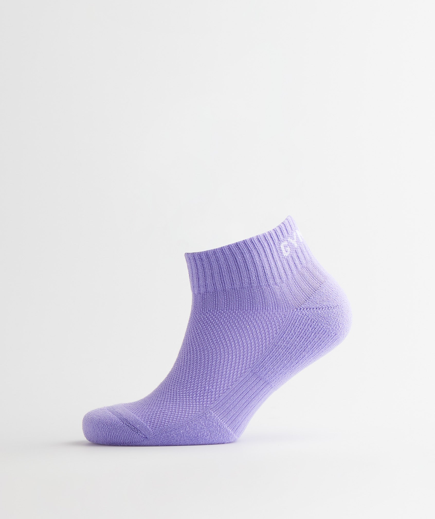 Light Turquoise Blue / Purple / Blue Women's Gymshark Jacquard Quarter 3Pk Socks | IMOKWU-981