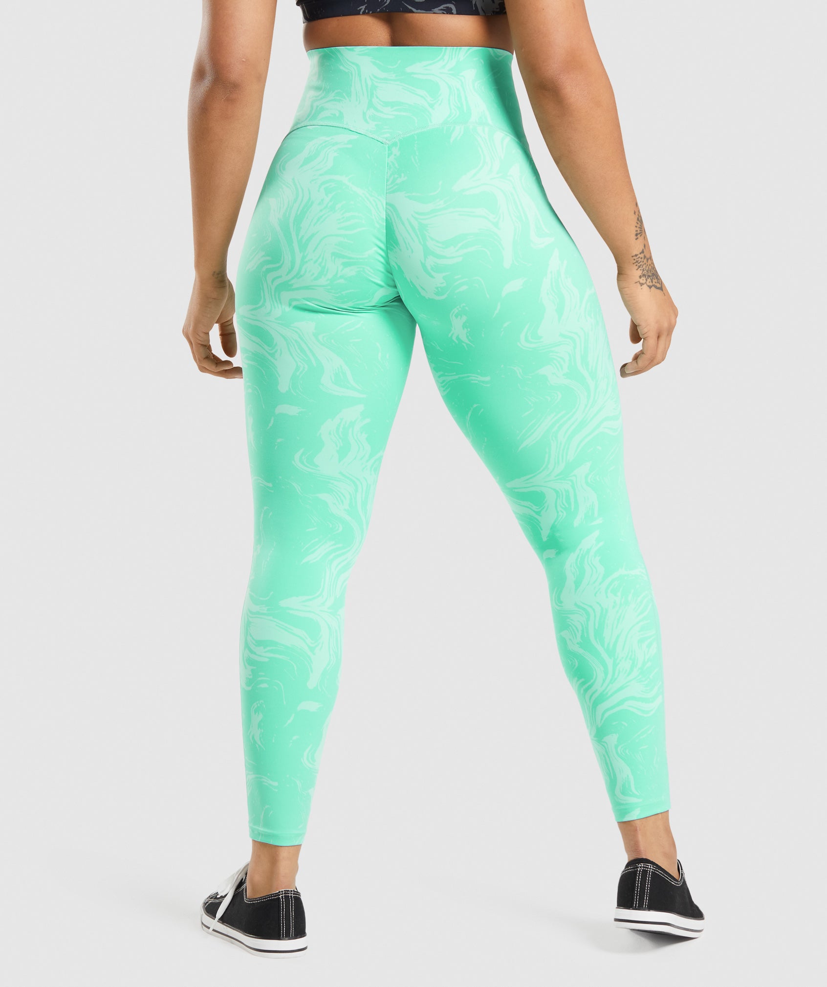 Light Turquoise Women's Gymshark GS Power High Rise Leggings | VXPMBD-981