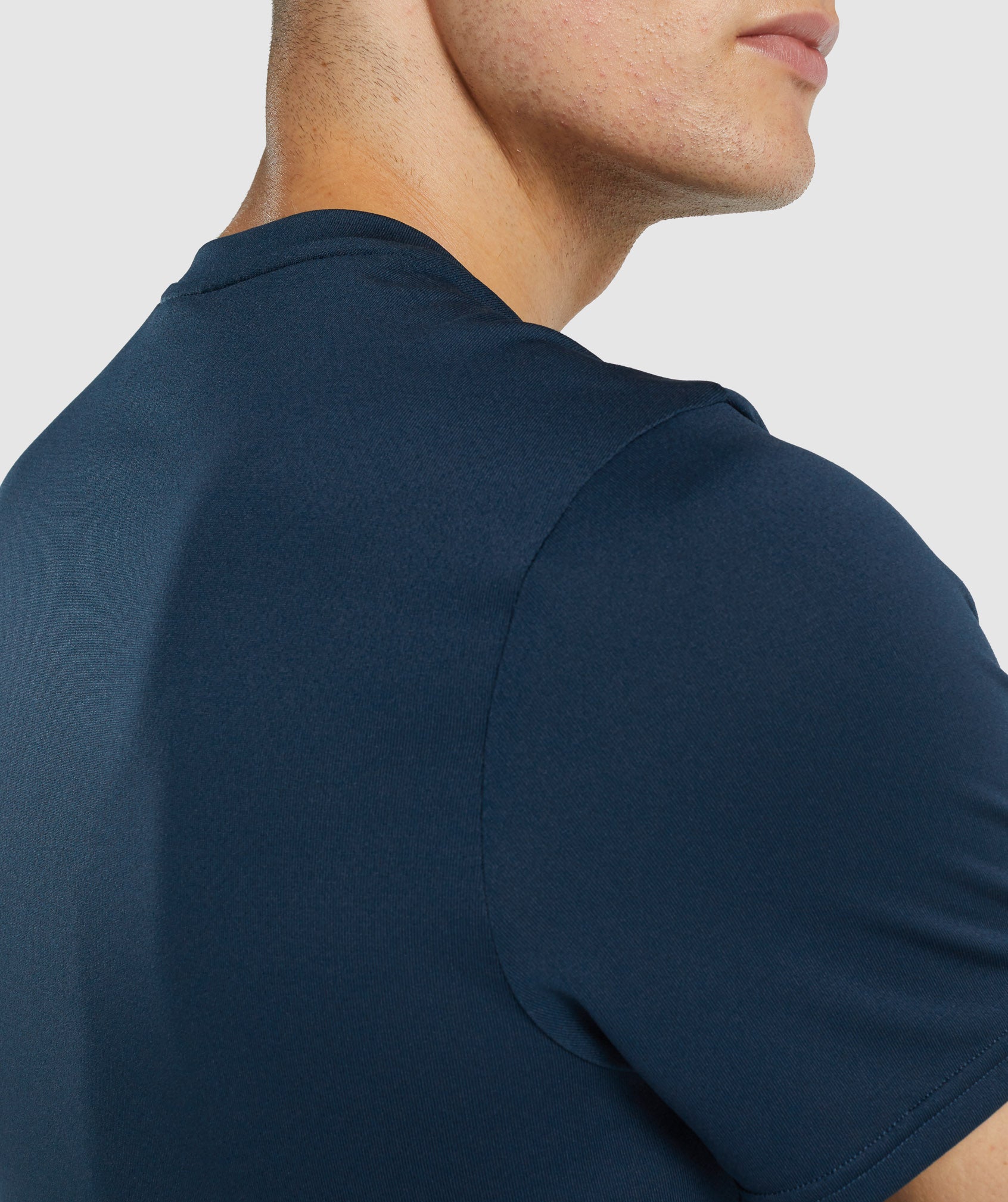 Navy Men's Gymshark Arrival Regular Fit T Shirts | XJBQIY-519