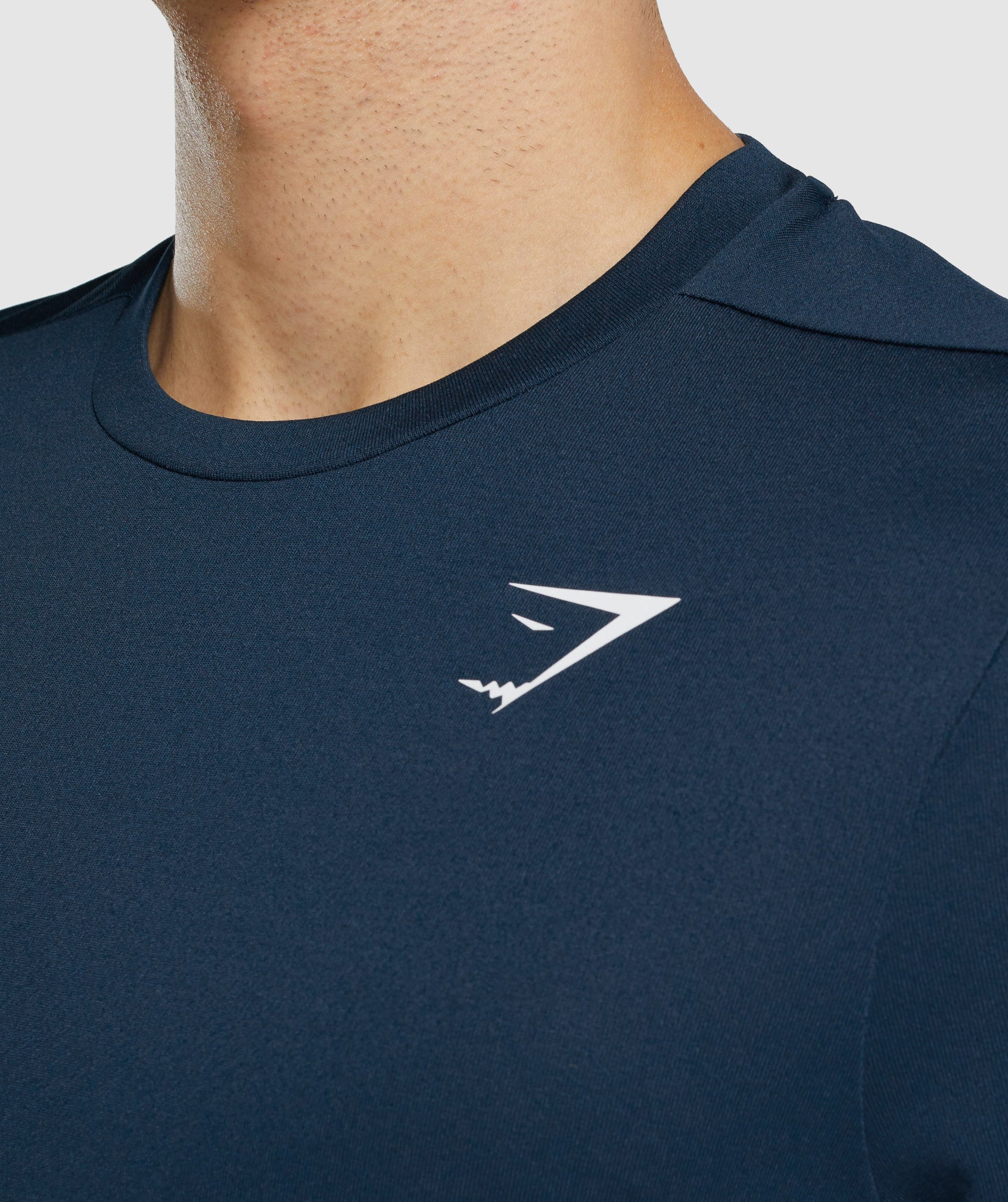 Navy Men's Gymshark Arrival Regular Fit T Shirts | XJBQIY-519