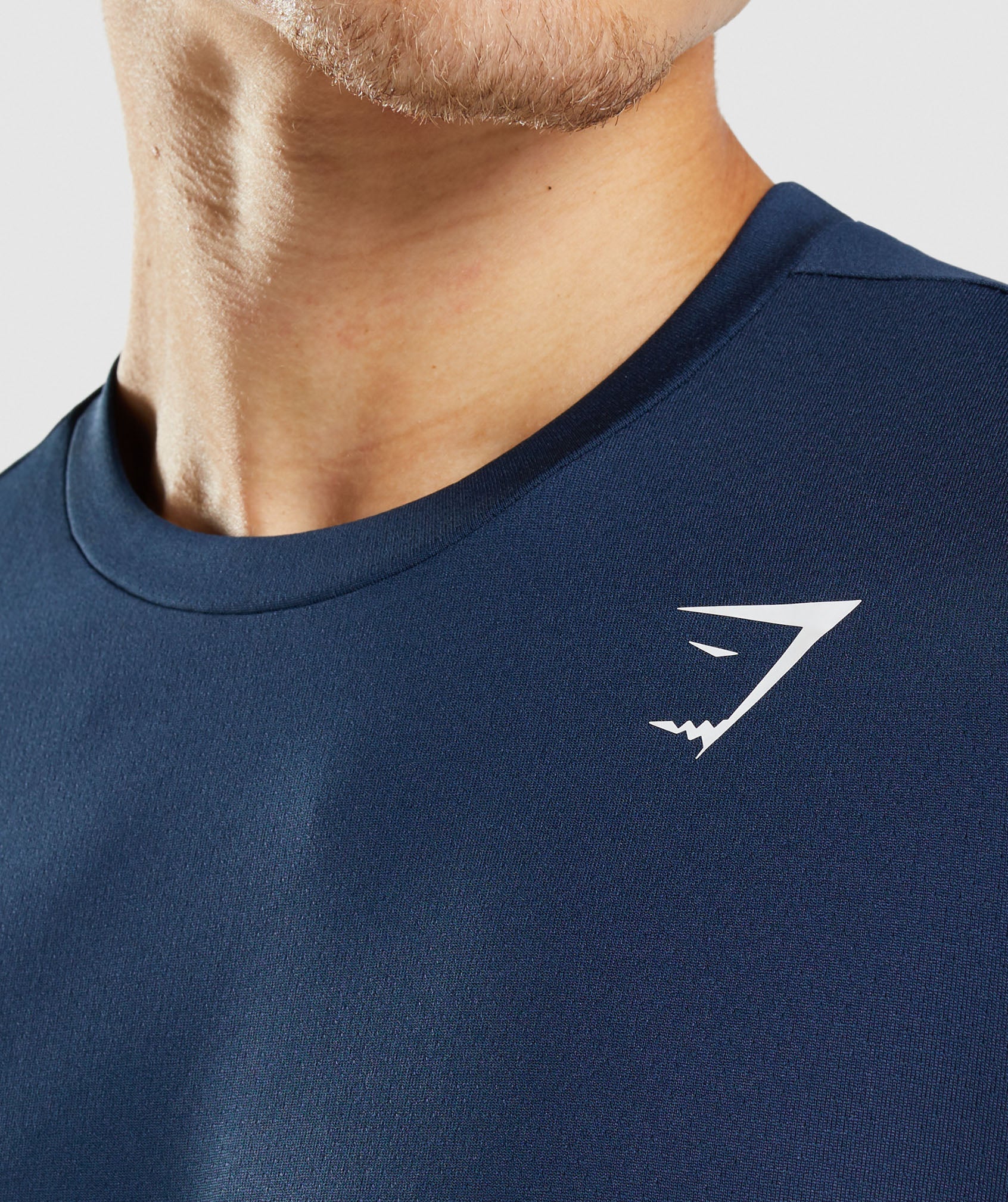 Navy Men's Gymshark Arrival T Shirts | WGDFUV-746