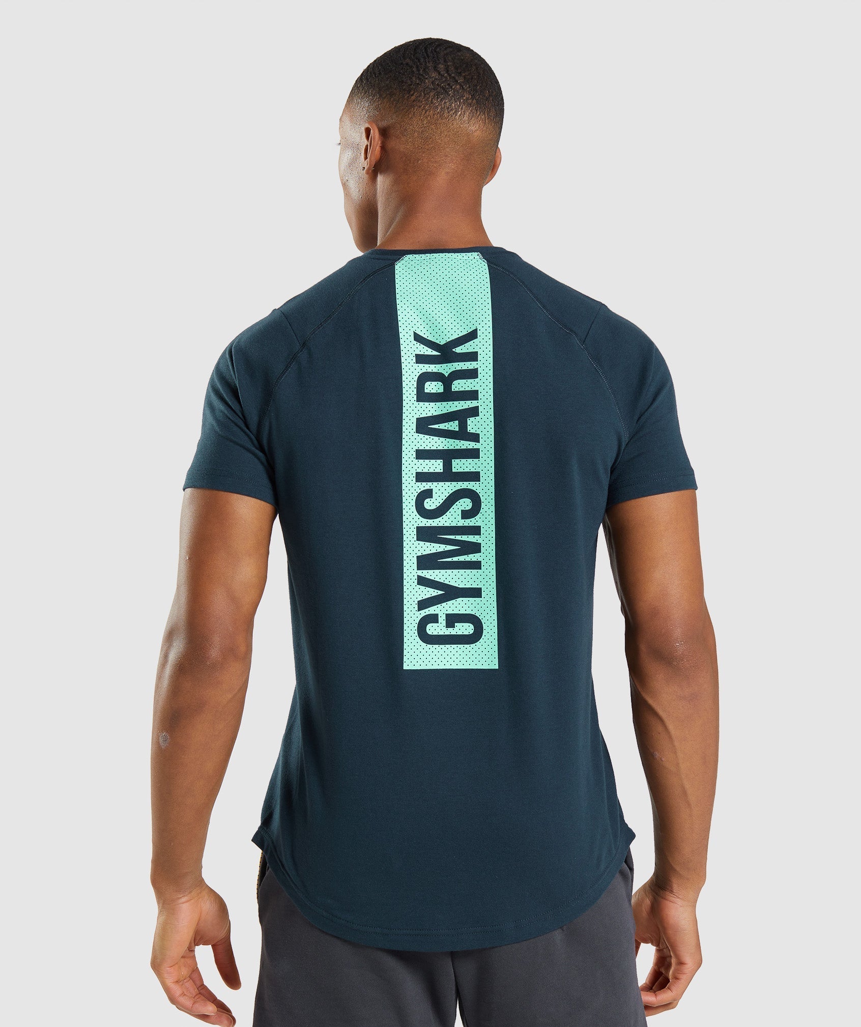 Navy Men\'s Gymshark Bold T Shirts | UEVRIJ-190