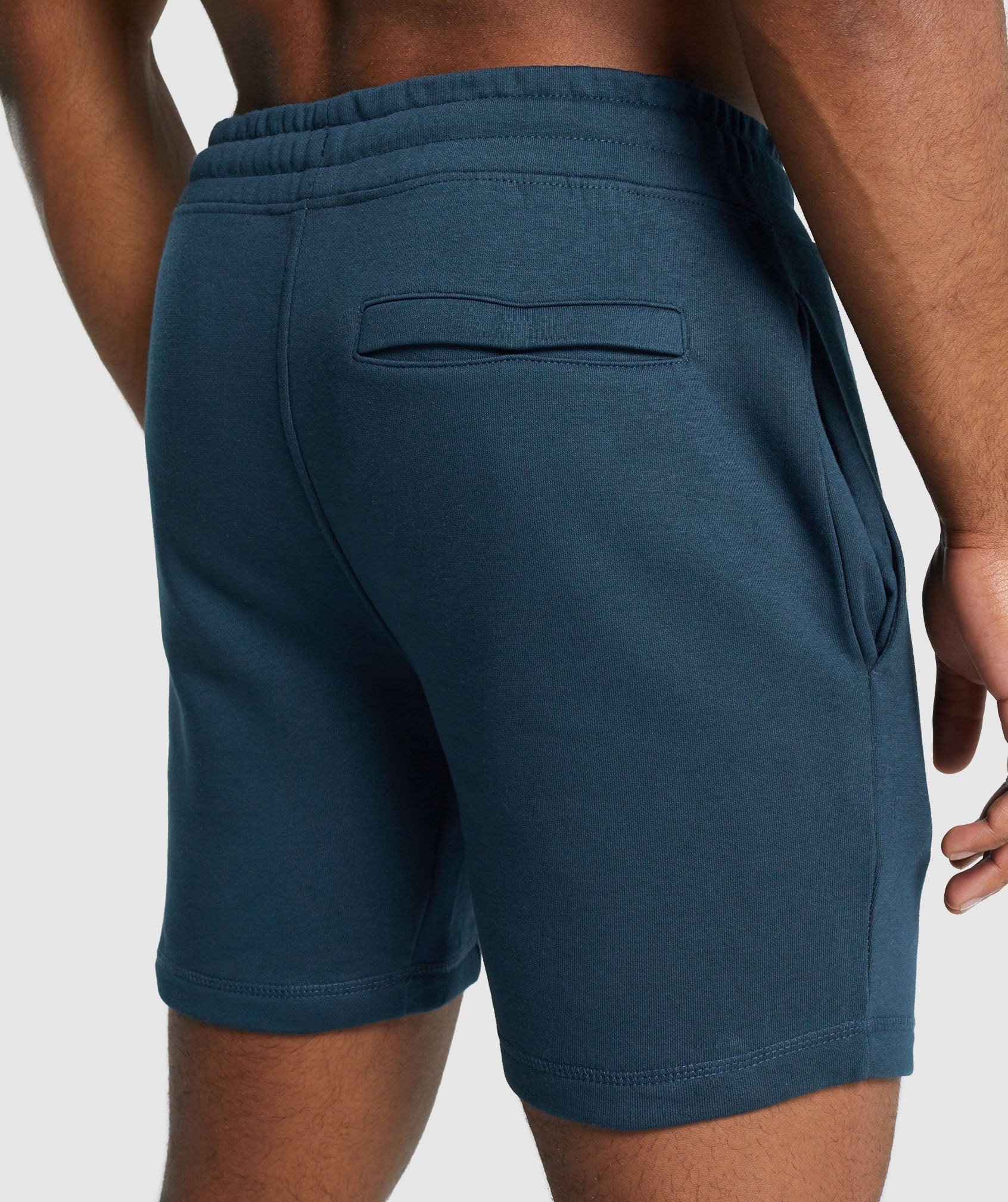 Navy Men's Gymshark Crest Shorts | WNYZIV-678