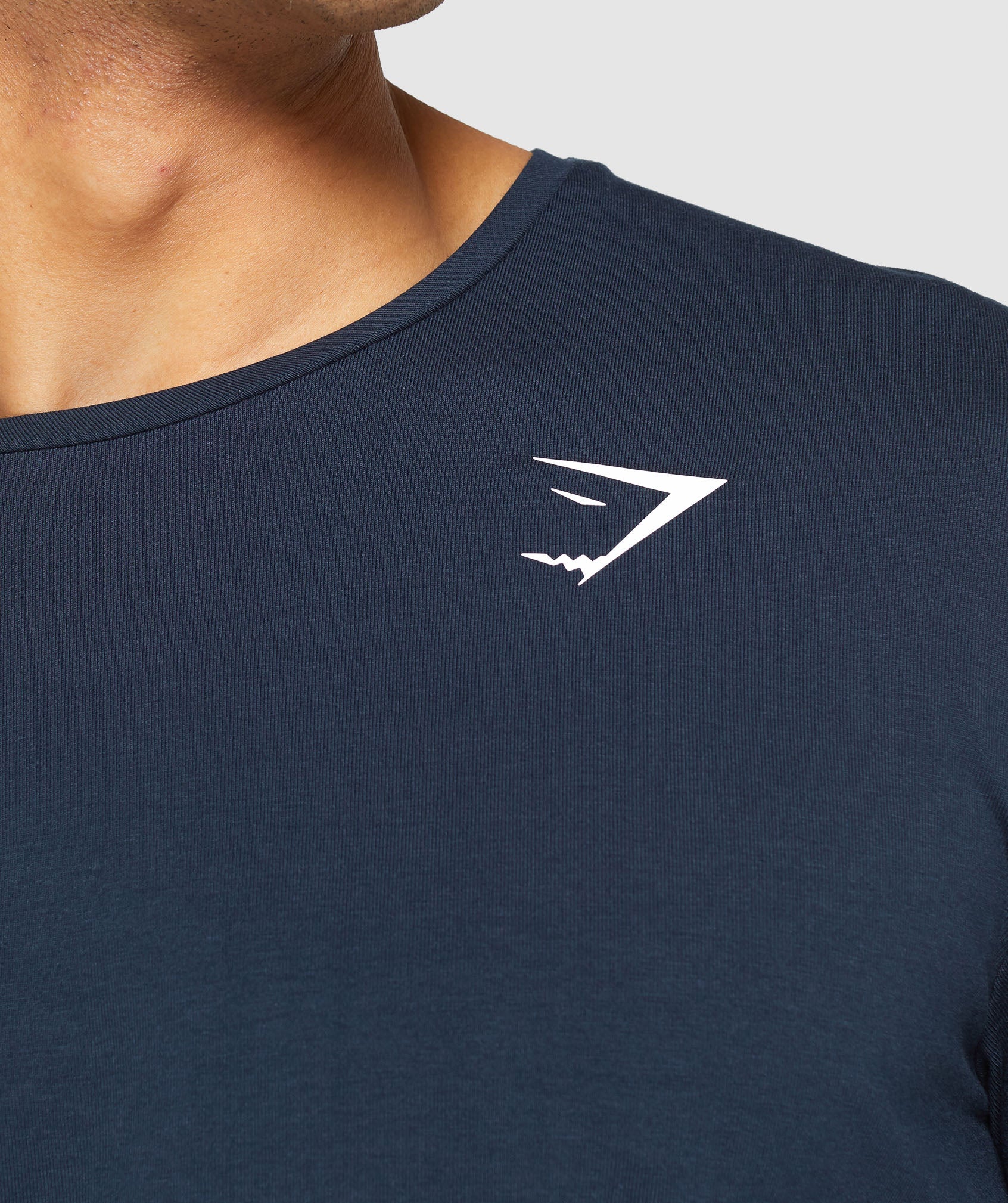 Navy Men's Gymshark Essential T Shirts | VGFNQS-210