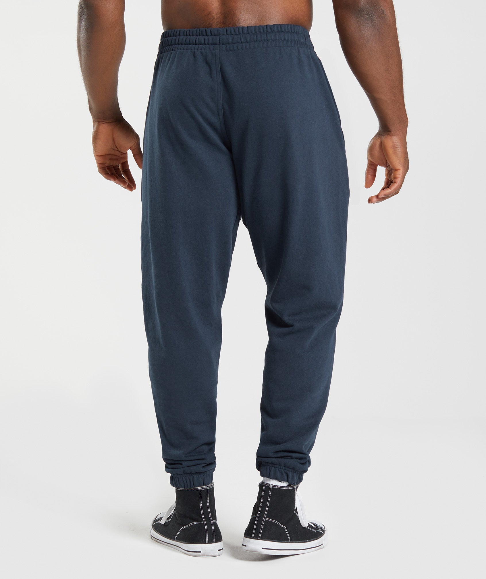 Navy Men's Gymshark React Jogger | WLTQFX-821