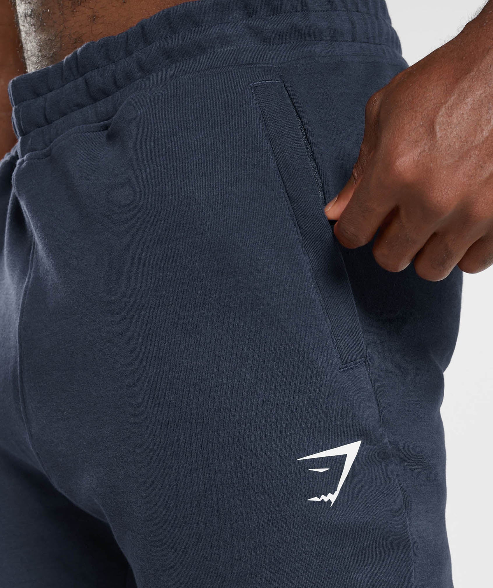 Navy Men's Gymshark React Jogger | WLTQFX-821