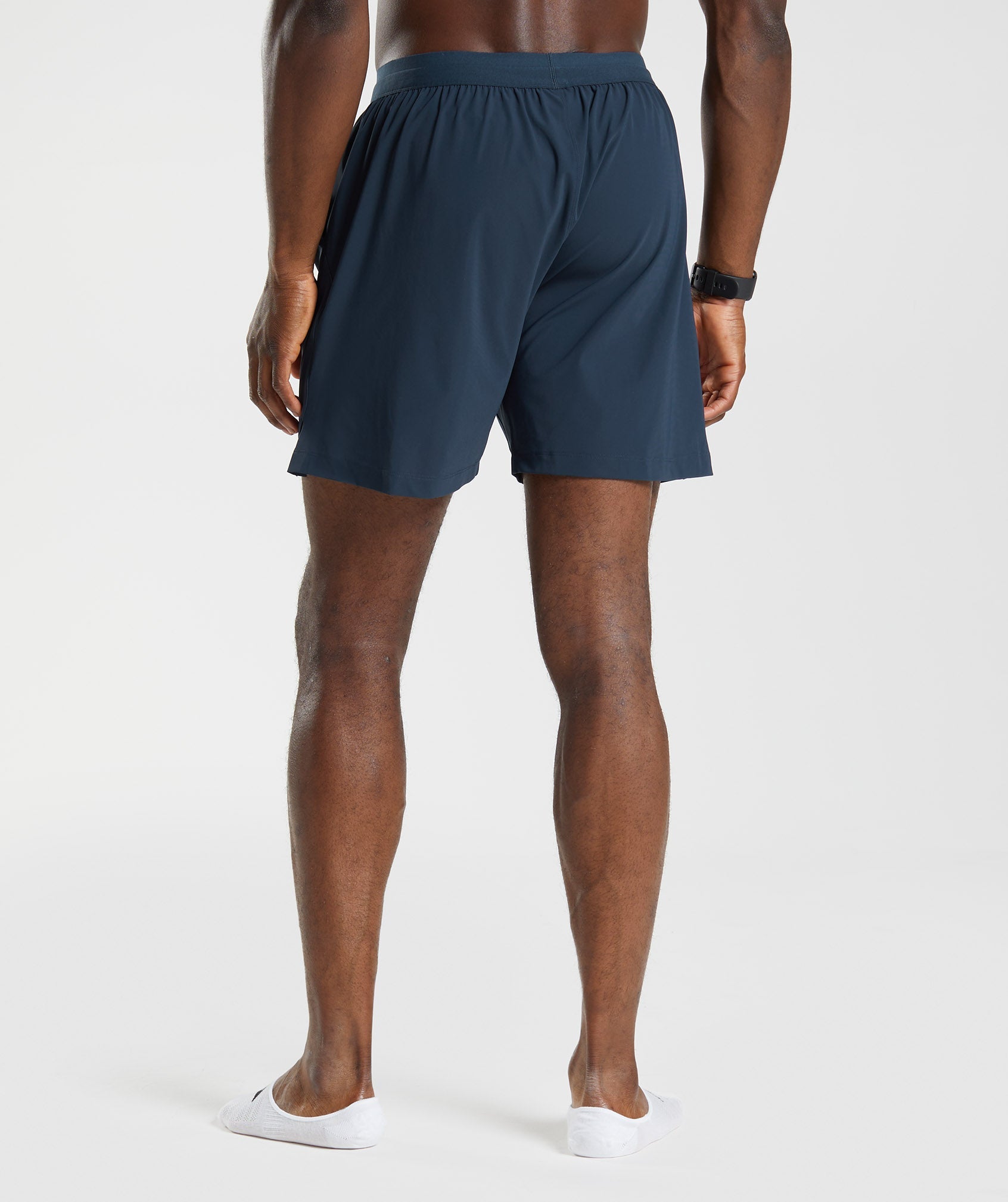 Navy Men's Gymshark Studio Shorts | HPZGAF-491