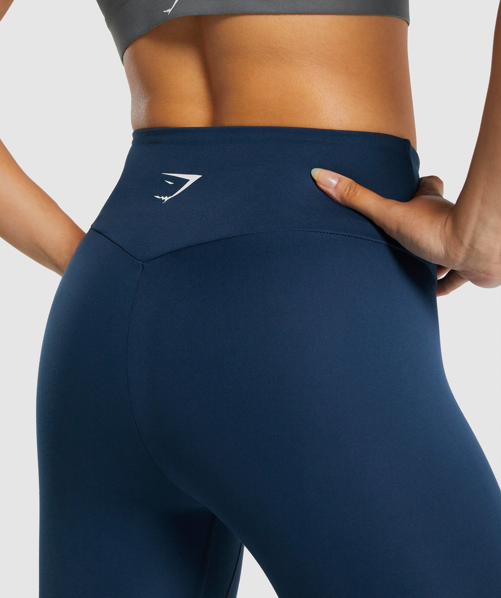 Navy Women's Gymshark Training Leggings | YZTGLW-401