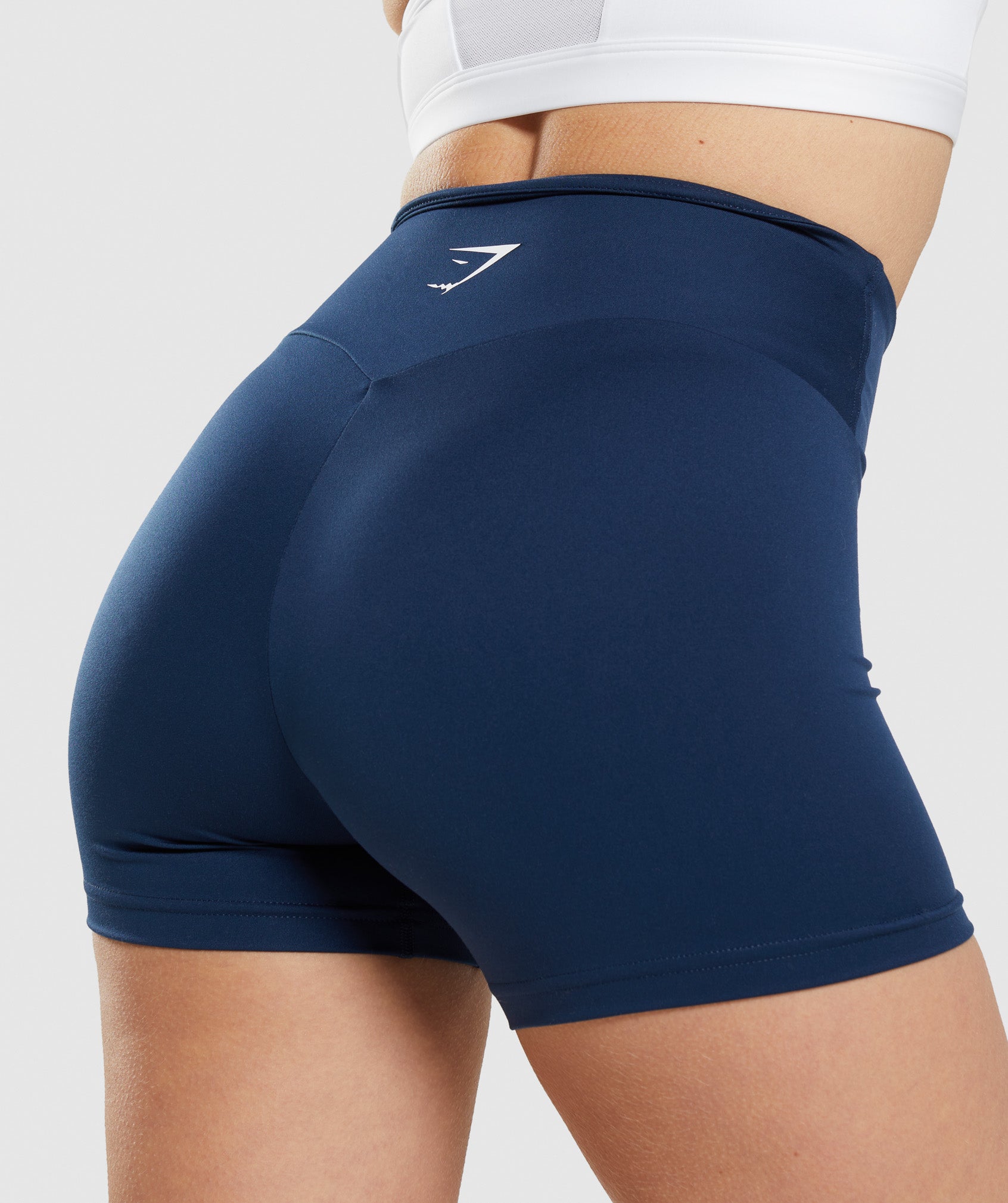 Navy Women's Gymshark Training Shorts | MPTJGE-534