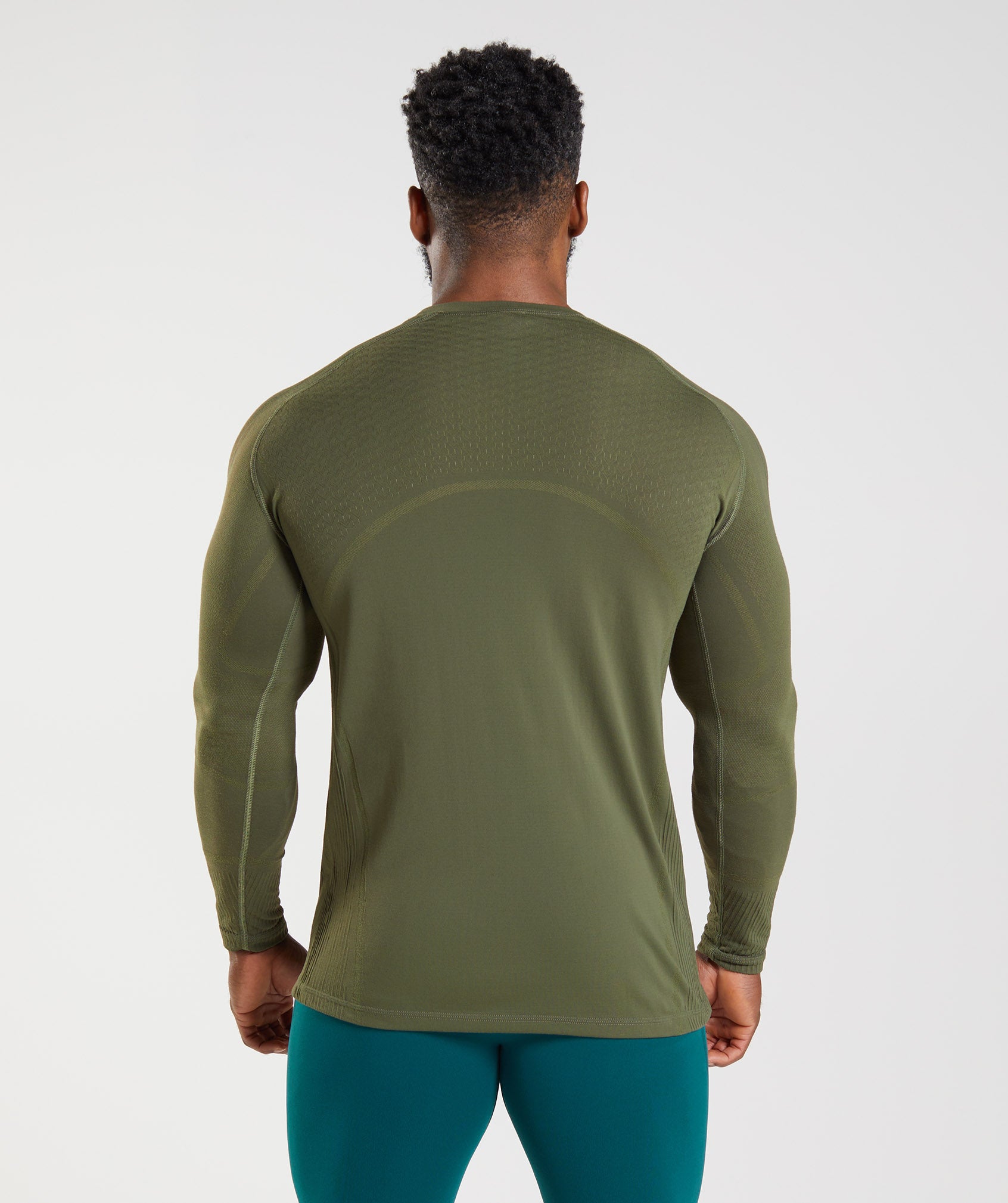 Olive Men's Gymshark 315 Long Sleeve T Shirts | AXVMZN-912