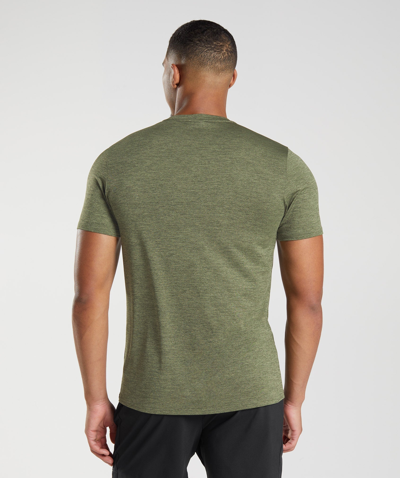 Olive Men's Gymshark Arrival Marl T Shirts | SFLAJQ-461