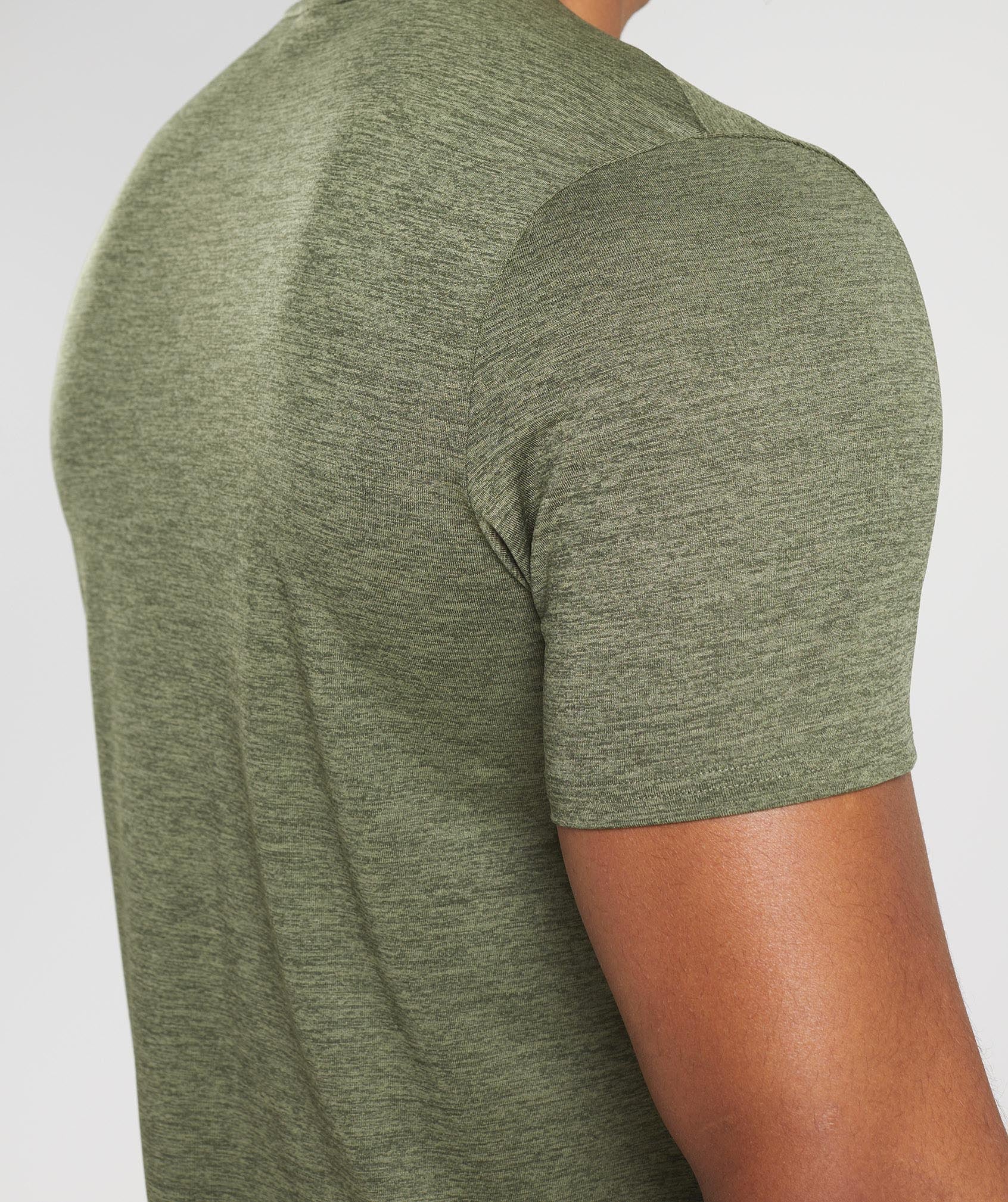 Olive Men's Gymshark Arrival Marl T Shirts | SFLAJQ-461