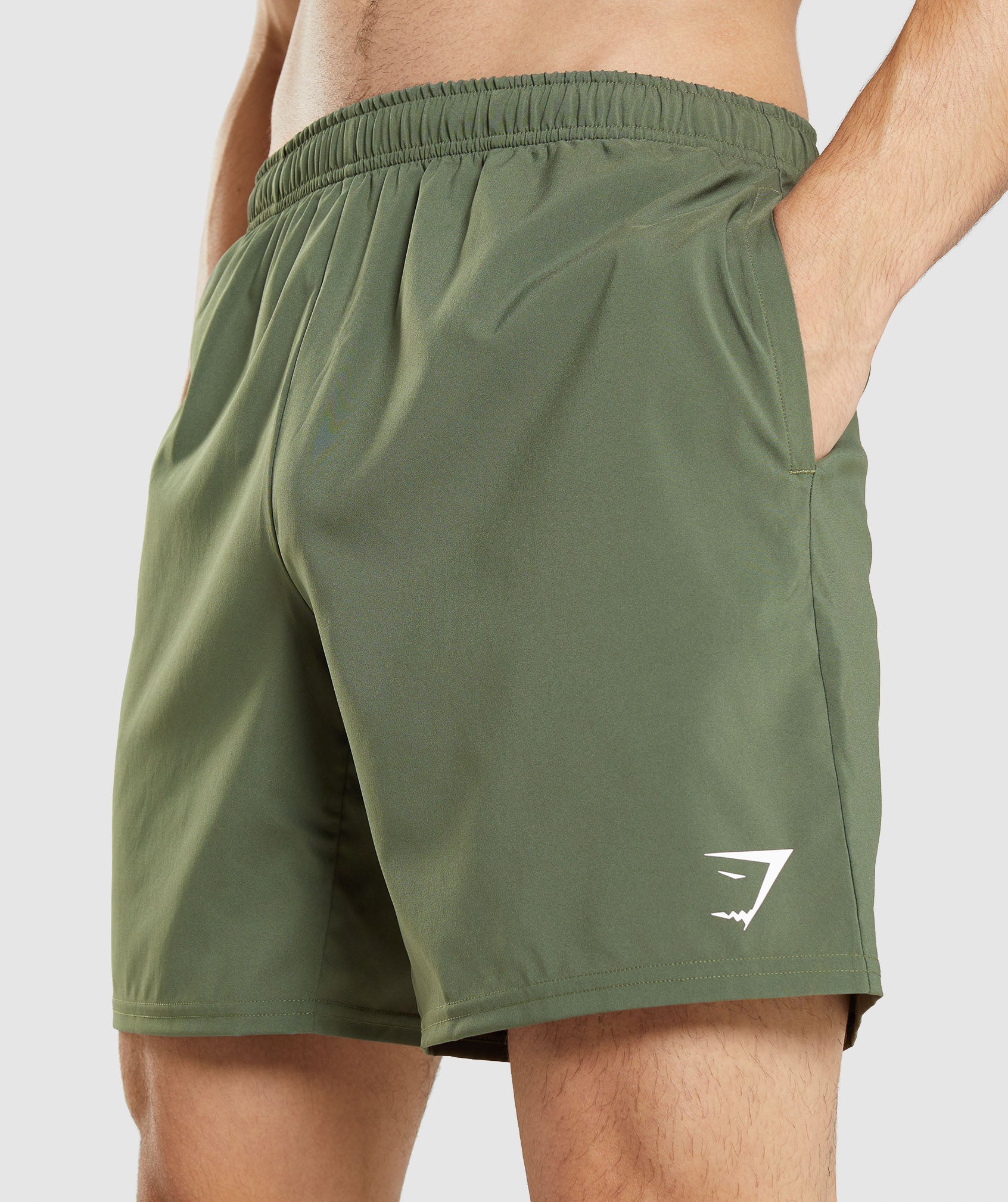 Olive Men's Gymshark Arrival Shorts | CVFYIH-691