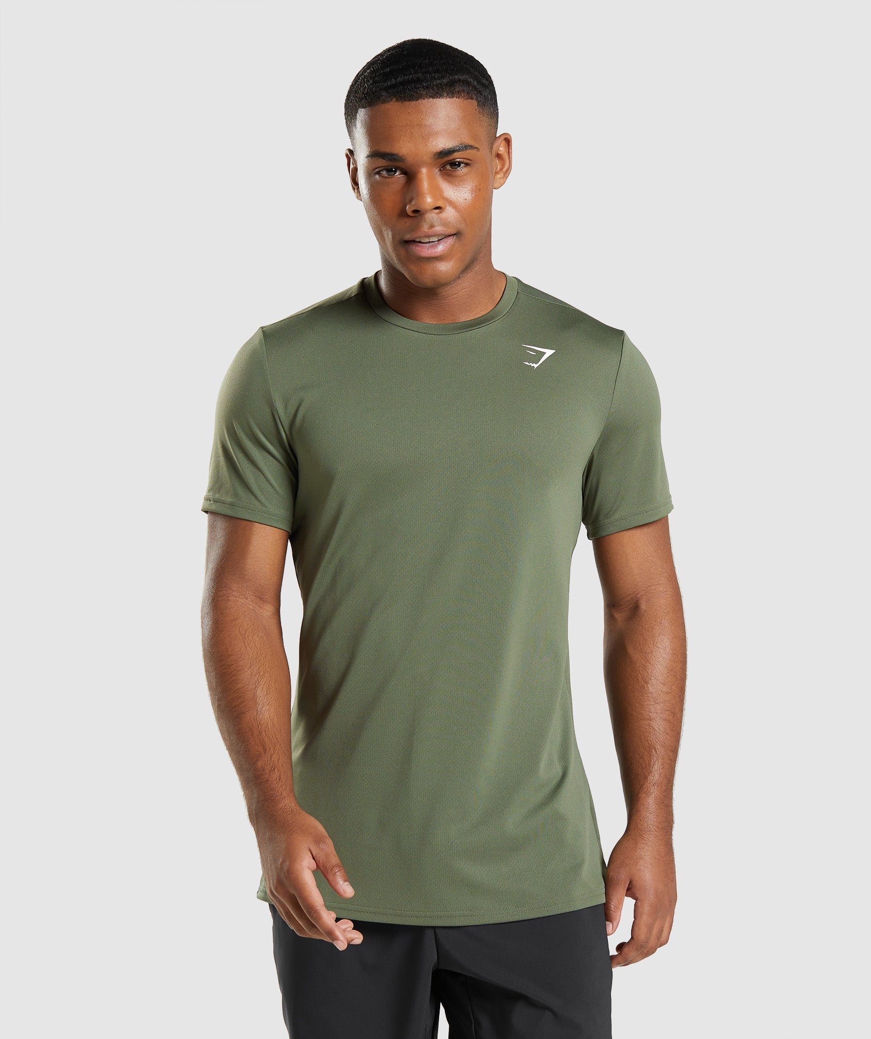 Olive Men\'s Gymshark Arrival T Shirts | NOHDSB-839