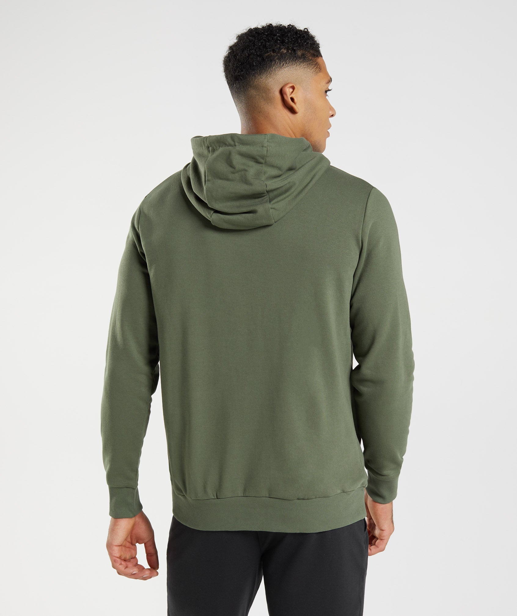 Olive Men's Gymshark Block Hoodie | ZPHQKV-129