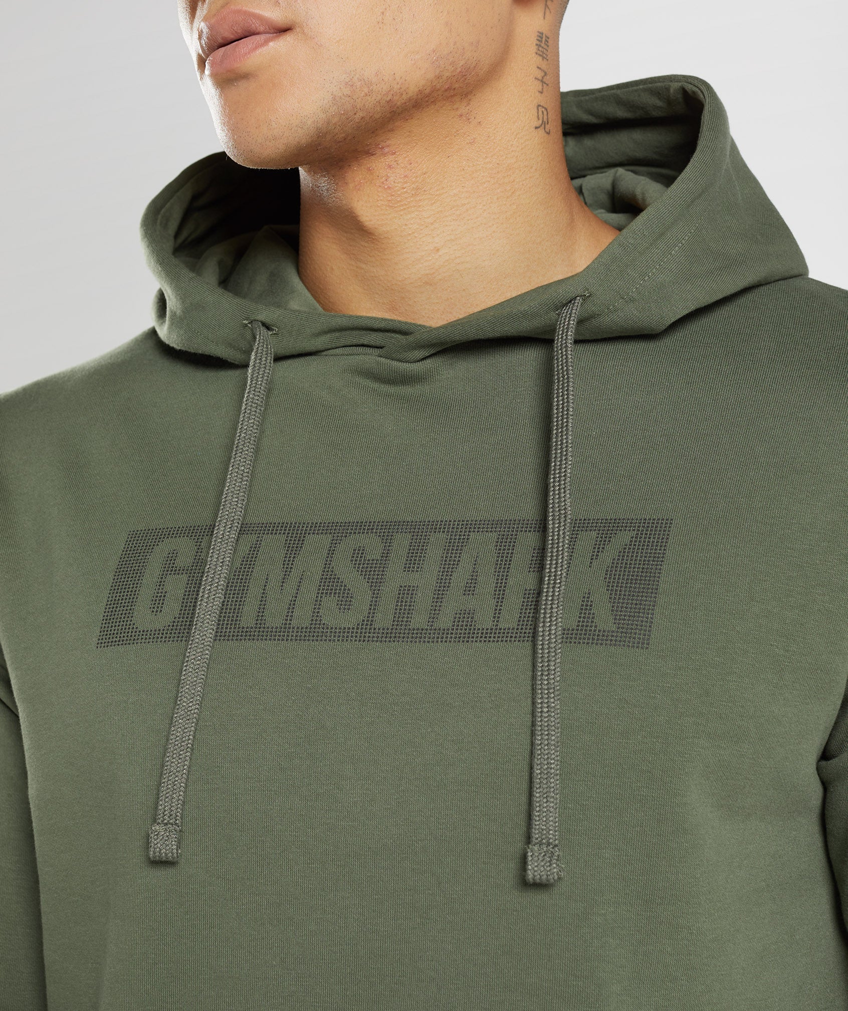 Olive Men's Gymshark Block Hoodie | ZPHQKV-129