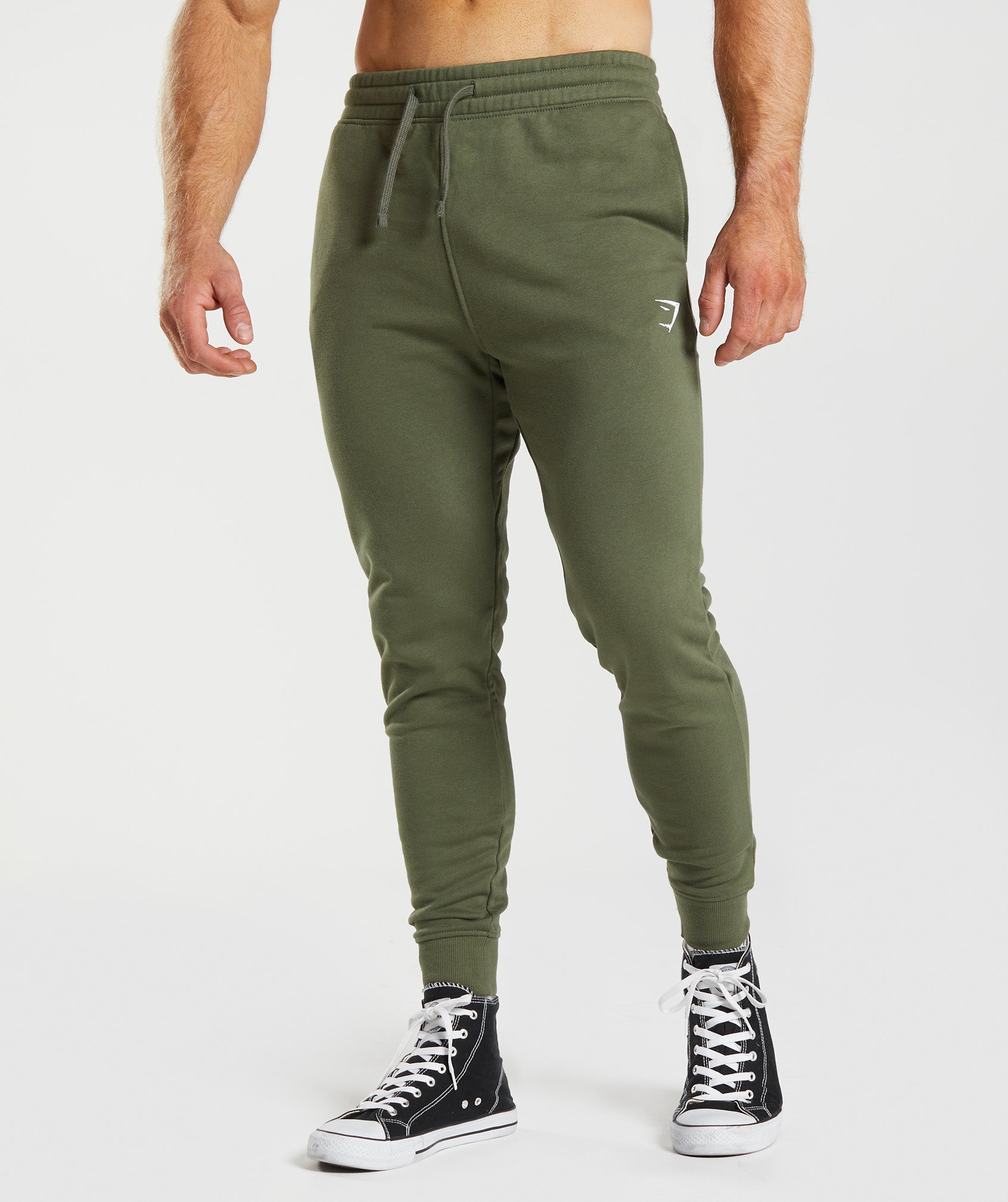 Olive Men\'s Gymshark Crest Jogger | UGXTMB-406