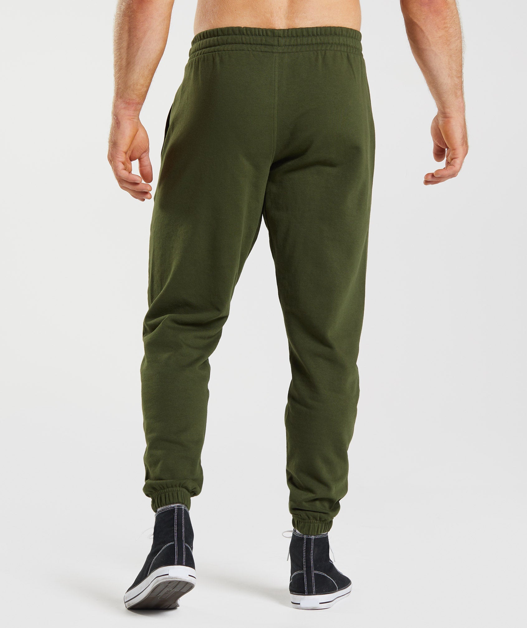 Olive Men's Gymshark Essential Oversized Jogger | ODZEYX-256