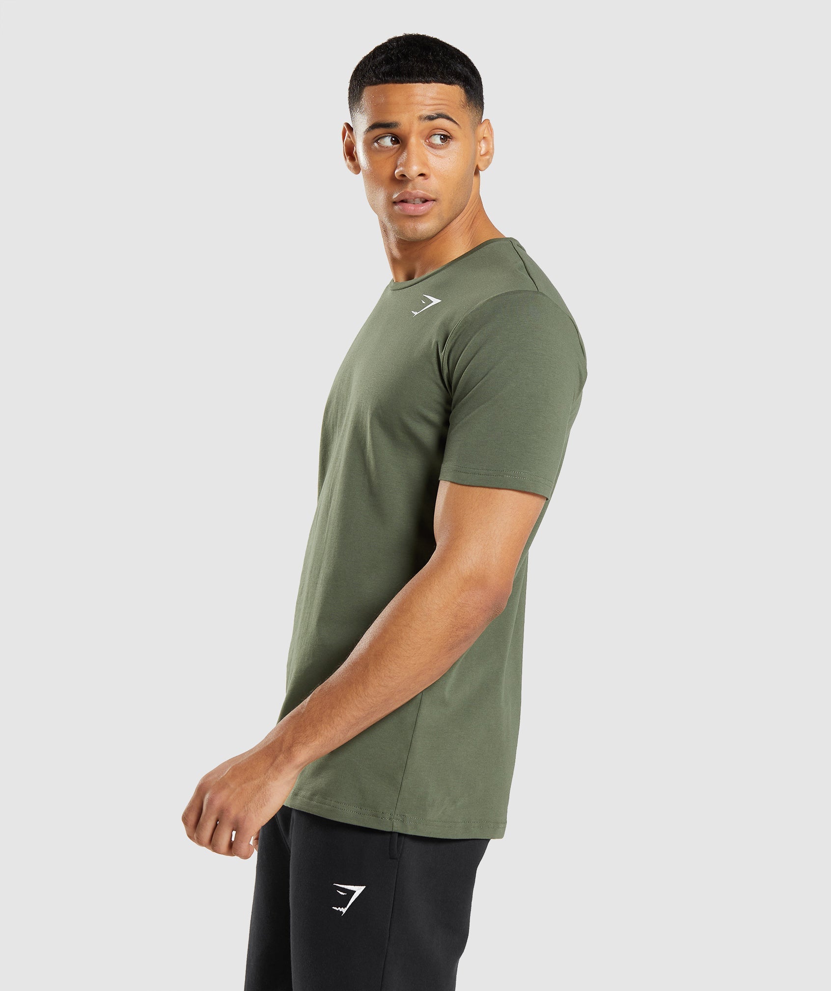 Olive Men's Gymshark Essential T Shirts | AUOHSF-602