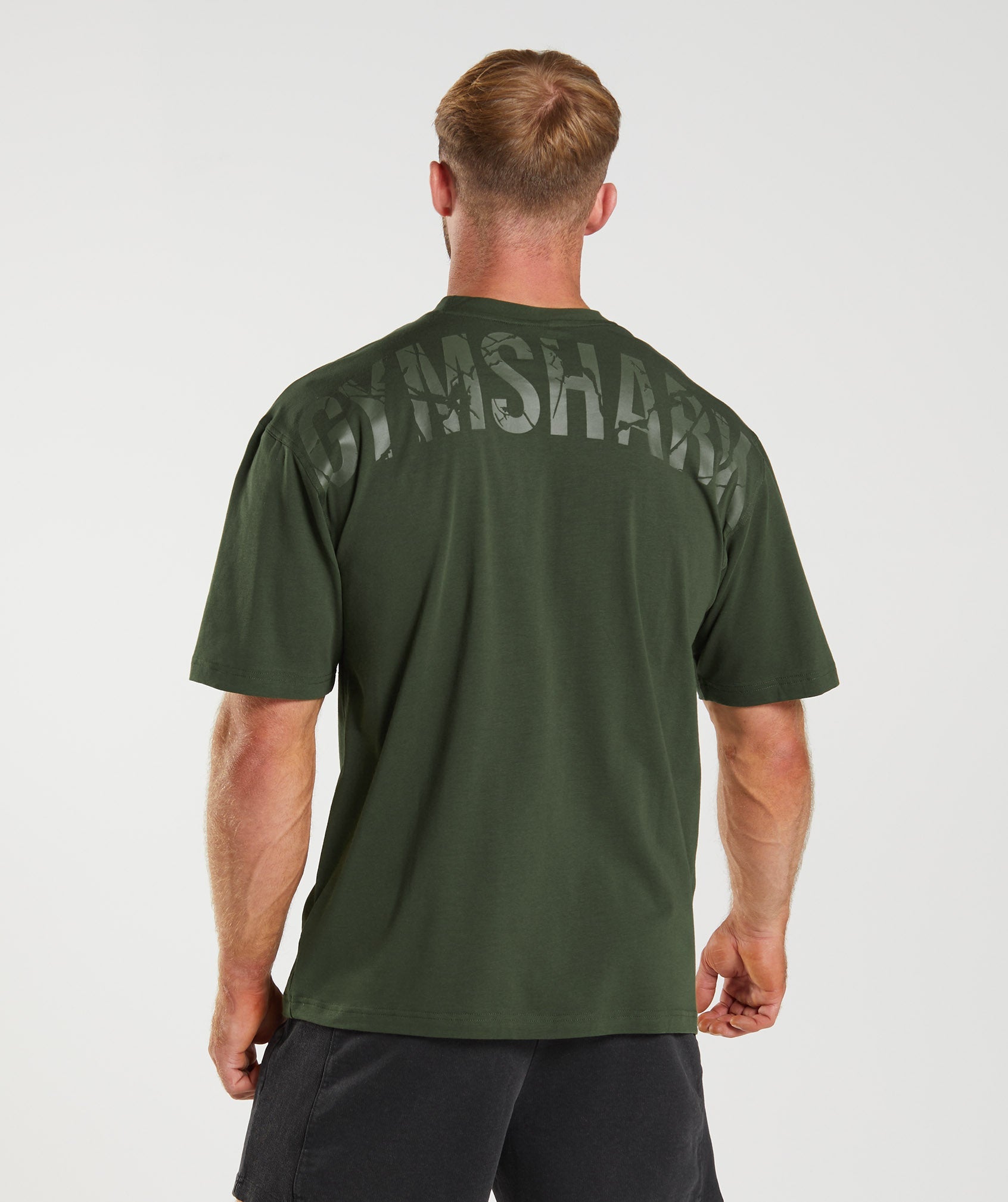 Olive Men's Gymshark Power T Shirts | PEZRWF-421