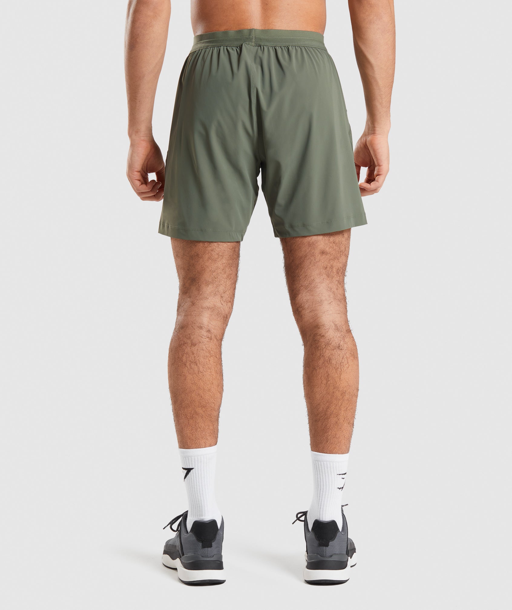 Olive Men's Gymshark Studio Shorts | MWQKLH-751