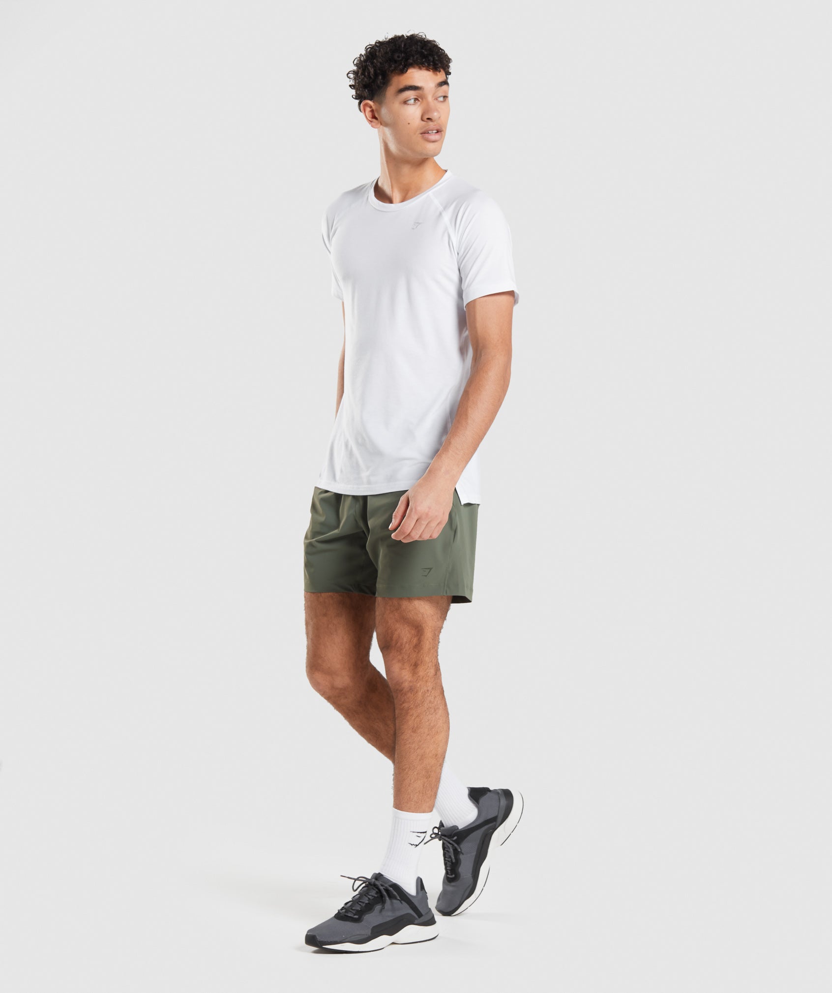 Olive Men's Gymshark Studio Shorts | MWQKLH-751