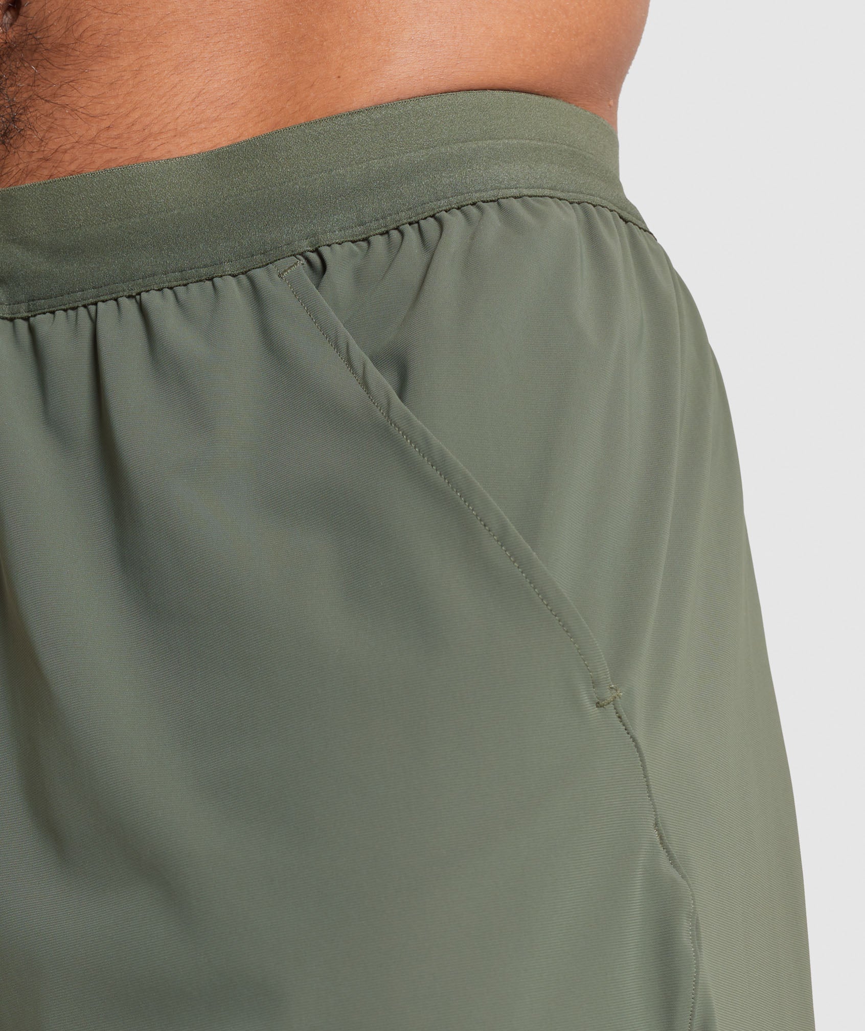 Olive Men's Gymshark Studio Shorts | MWQKLH-751