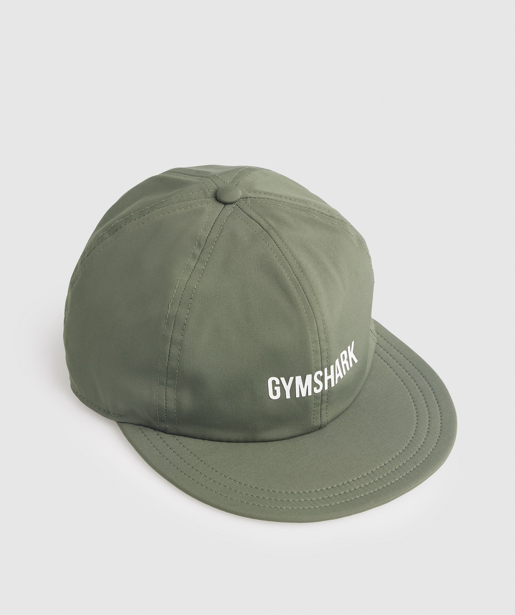 Olive Women's Gymshark Flat Peak Hats | KBRCDH-961