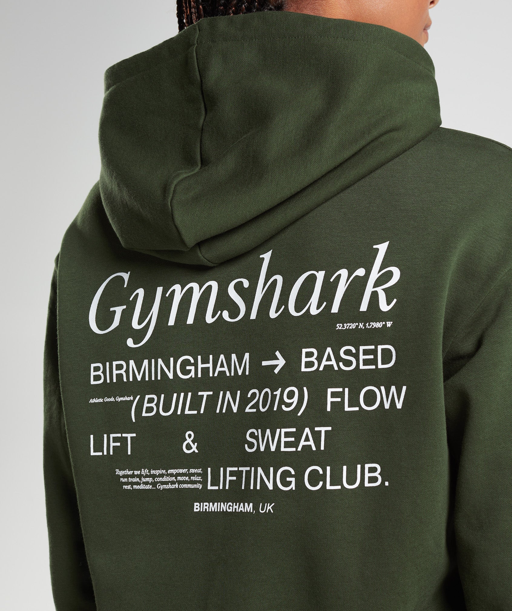 Olive Women's Gymshark Social Club Oversized Hoodie | LKDWJT-468