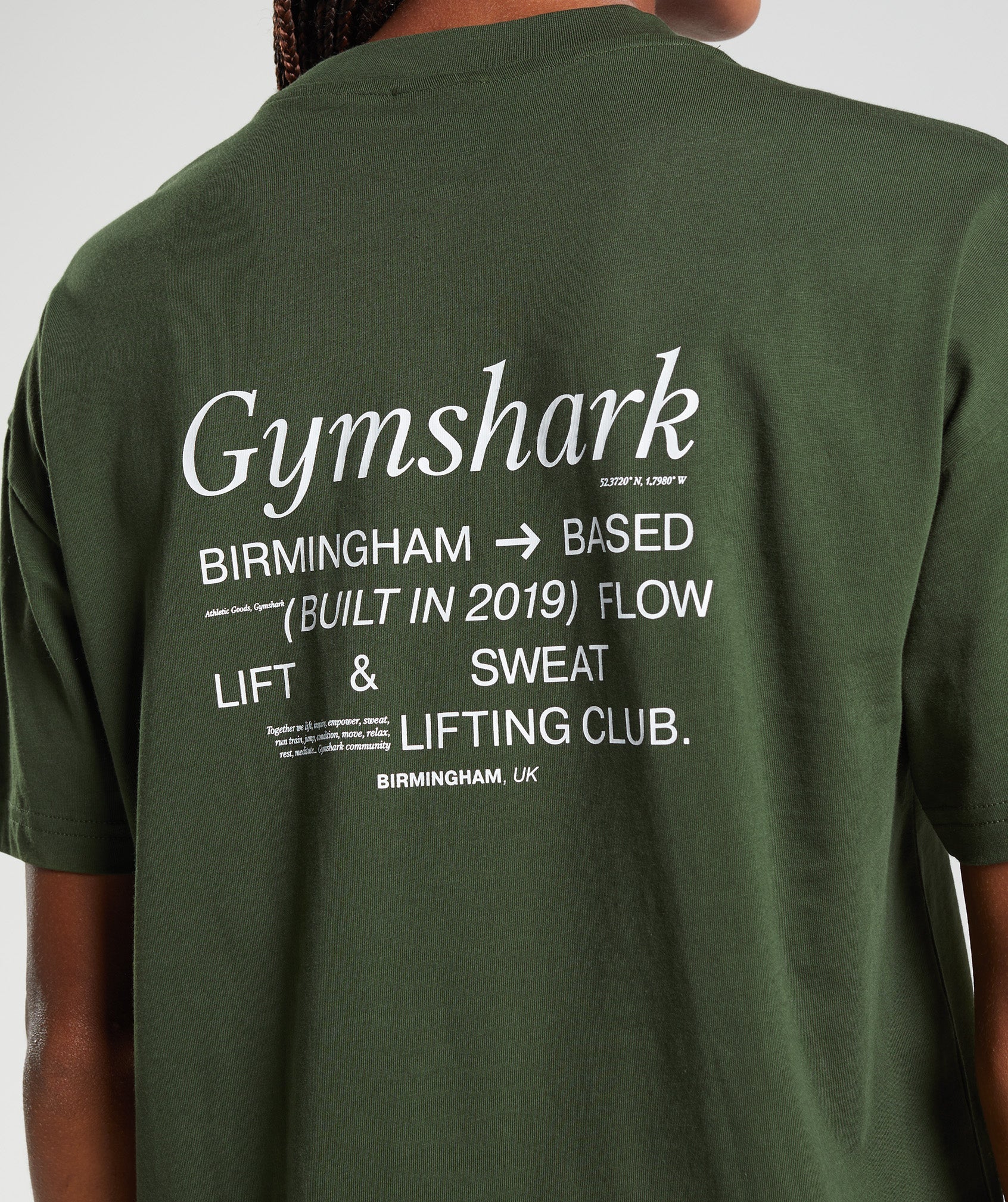 Olive Women's Gymshark Social Club Oversized T Shirts | OJPLIM-583