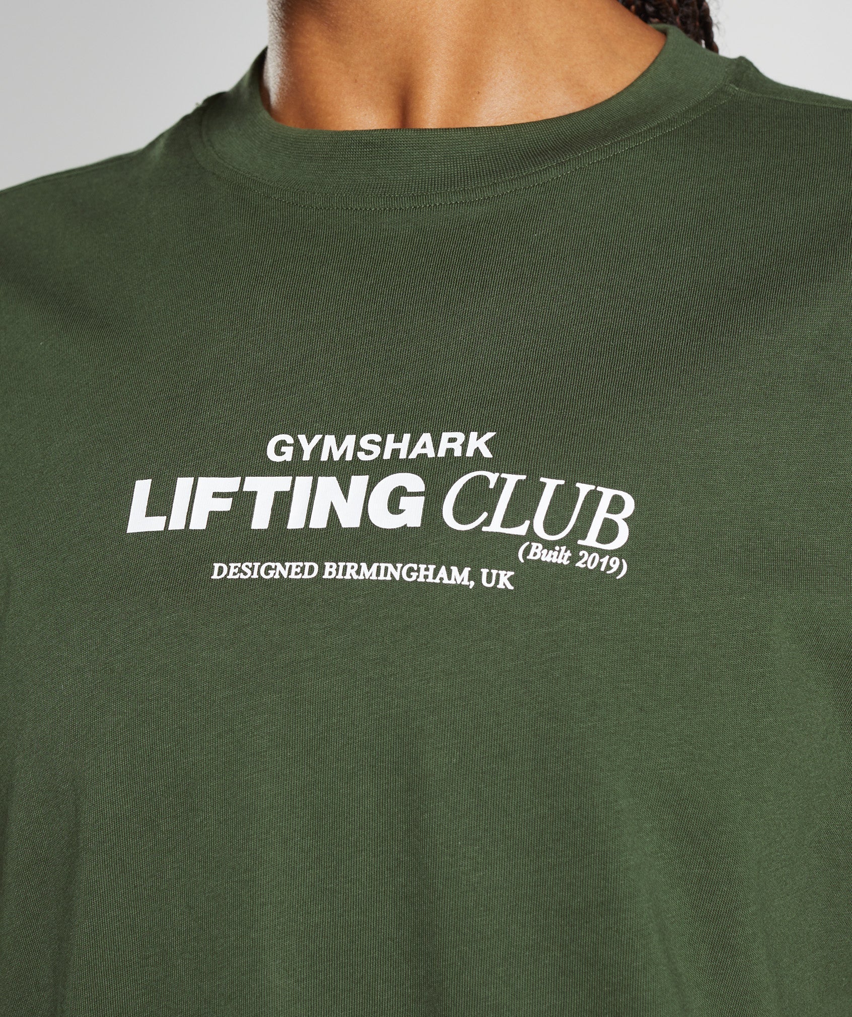 Olive Women's Gymshark Social Club Oversized T Shirts | OJPLIM-583