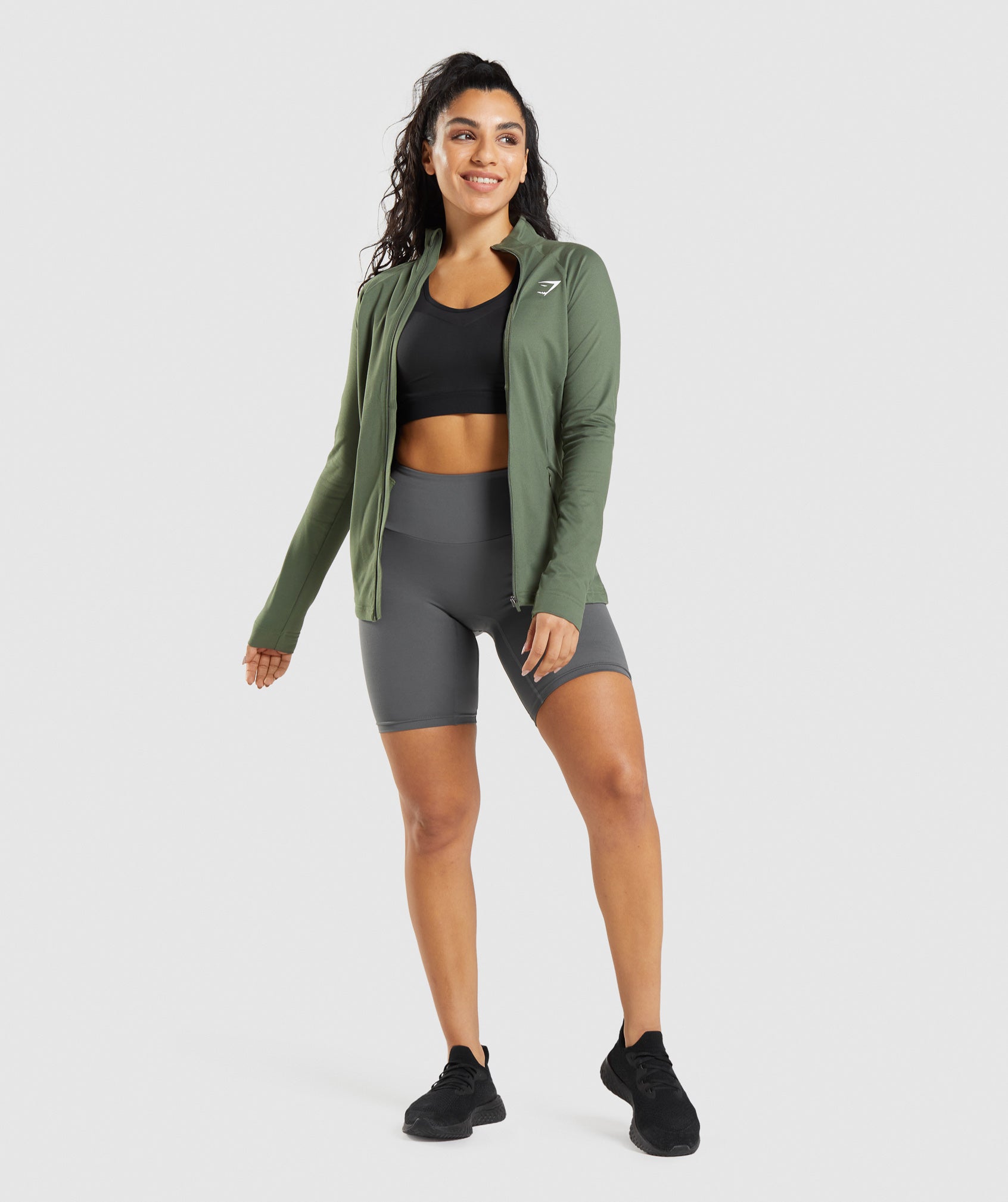 Olive Women's Gymshark Training Jackets | PGIRWM-845