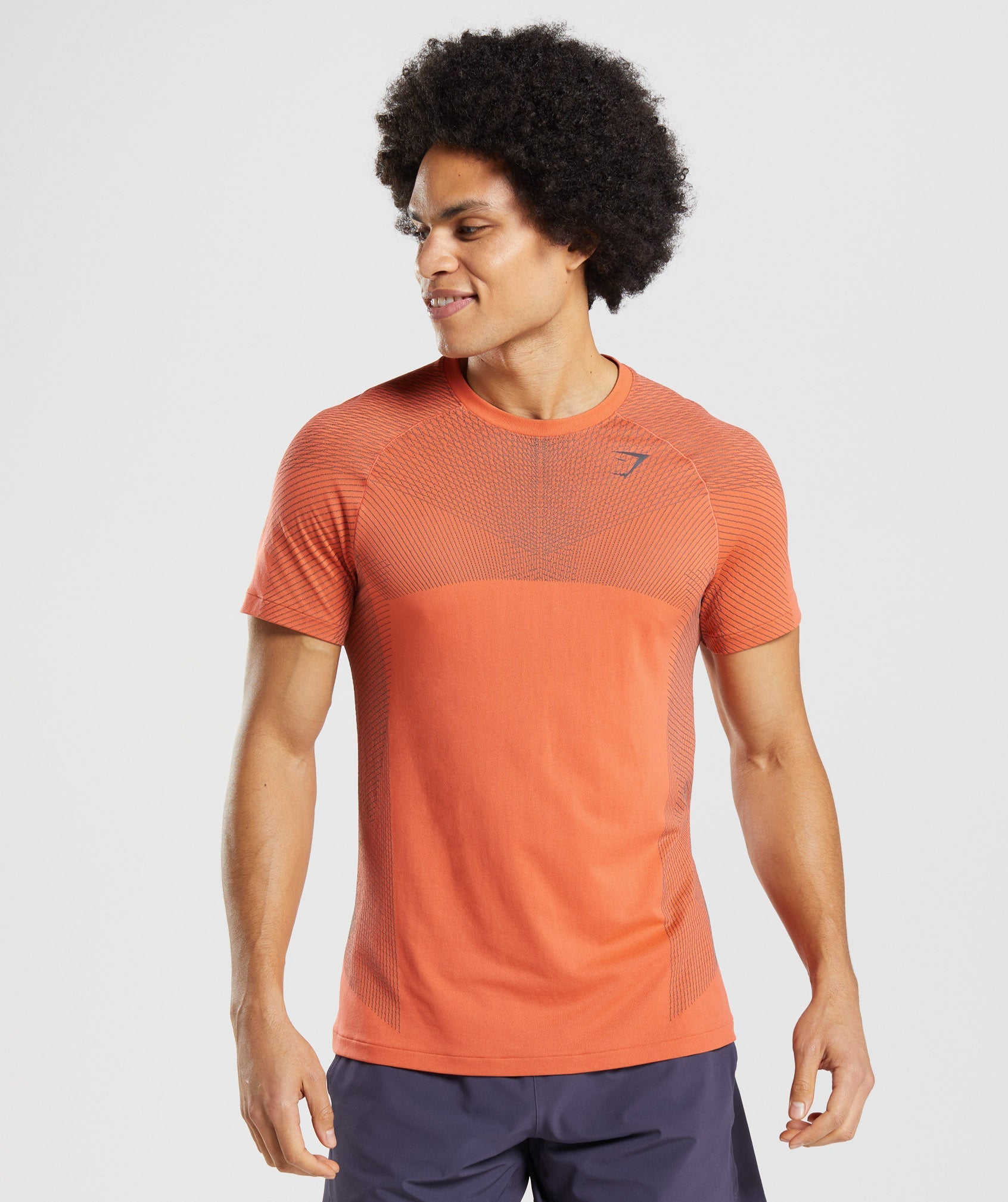 Orange Men\'s Gymshark Apex Seamless T Shirts | EVUYNH-102