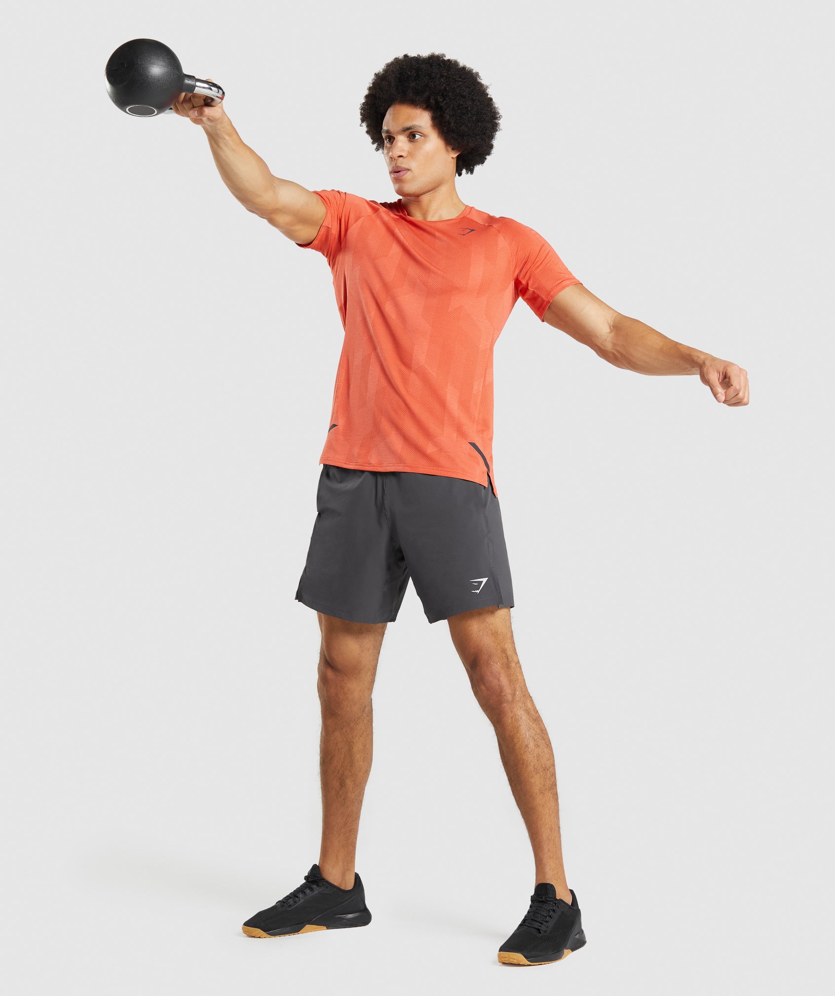 Orange Men's Gymshark Apex T Shirts | WHDASL-518