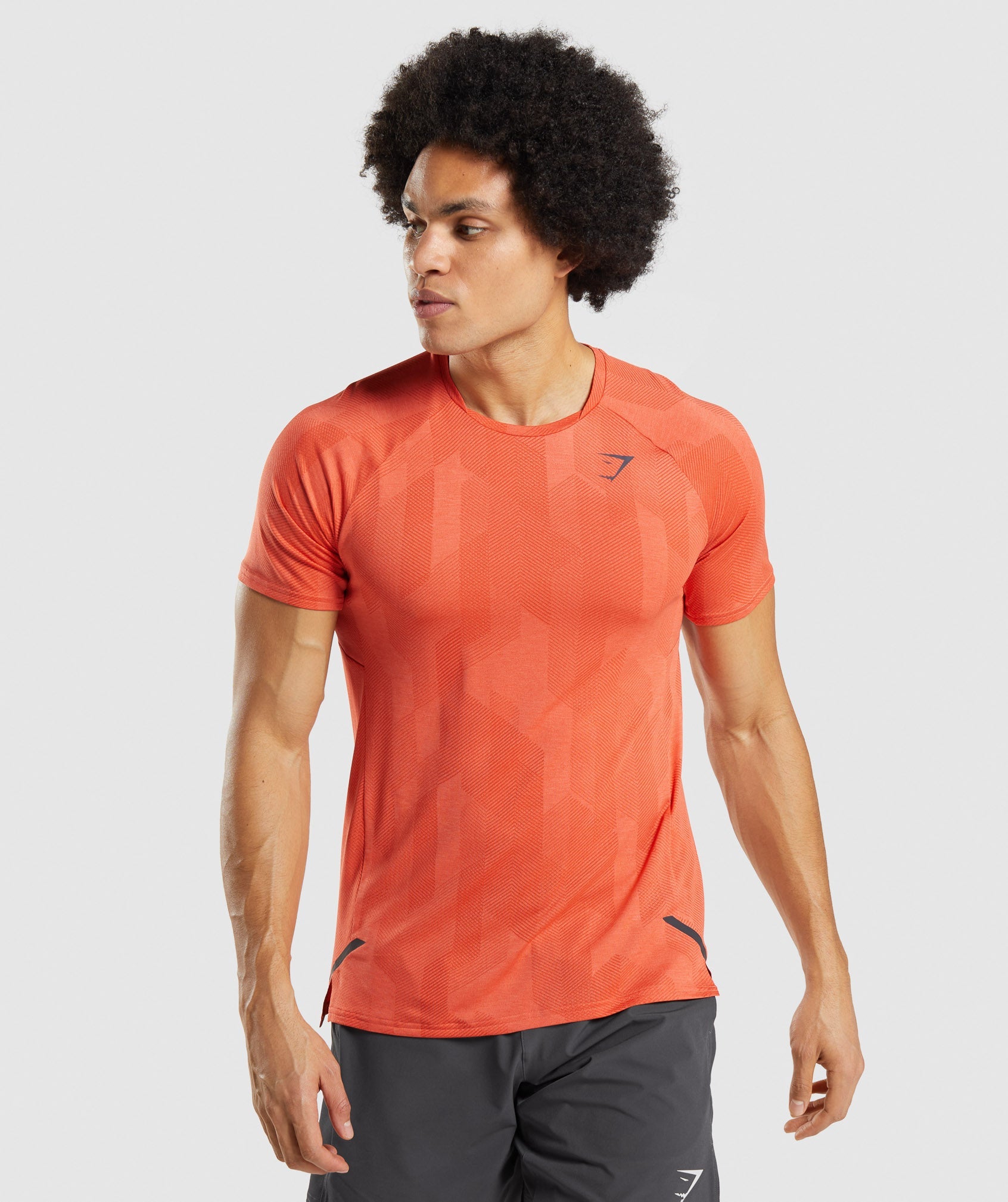 Orange Men\'s Gymshark Apex T Shirts | WHDASL-518