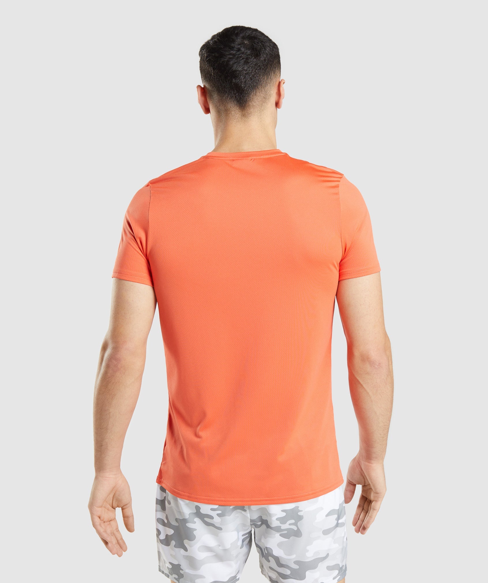 Orange Men's Gymshark Arrival Graphic T Shirts | SZLTKE-458