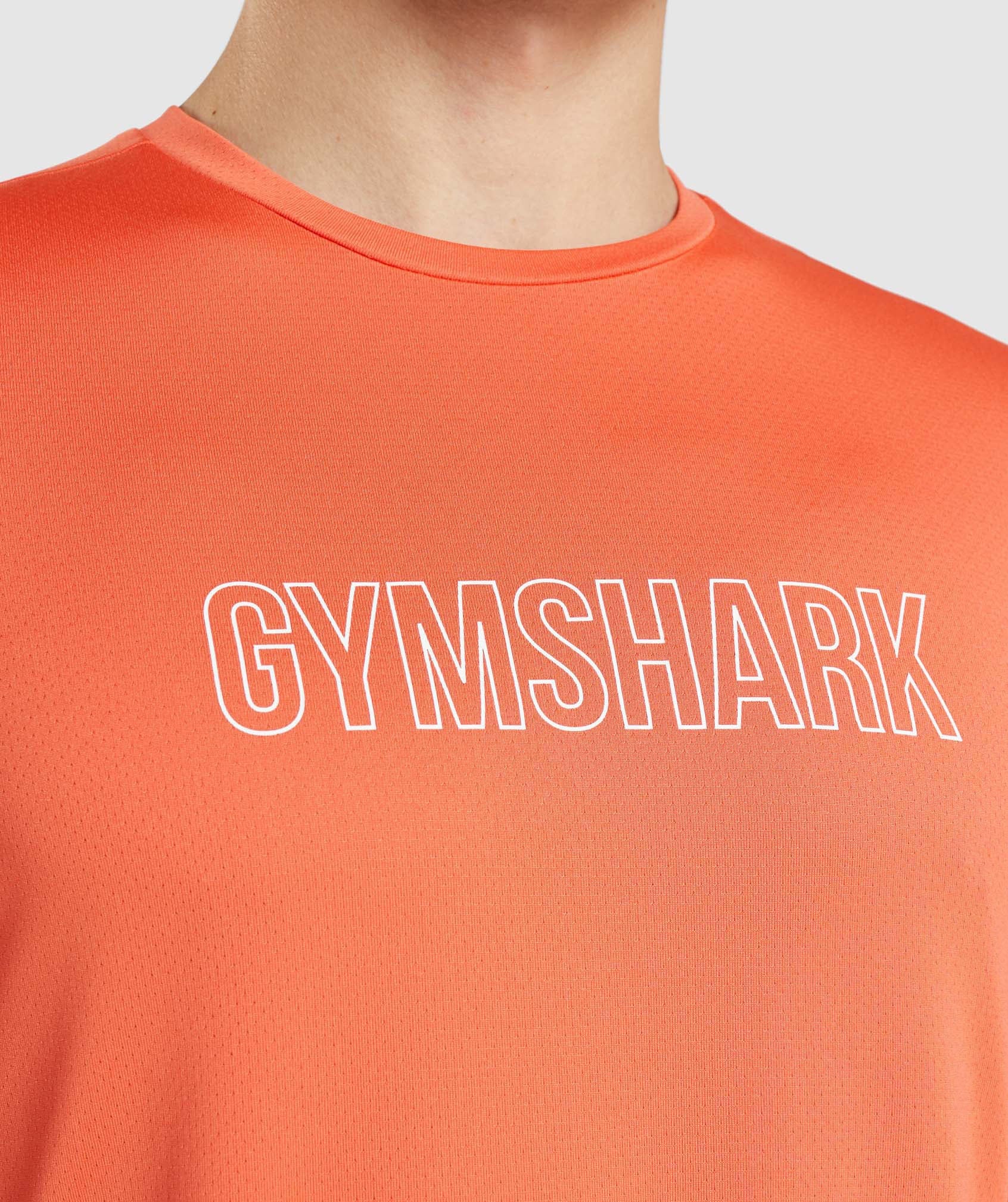 Orange Men's Gymshark Arrival Graphic T Shirts | SZLTKE-458