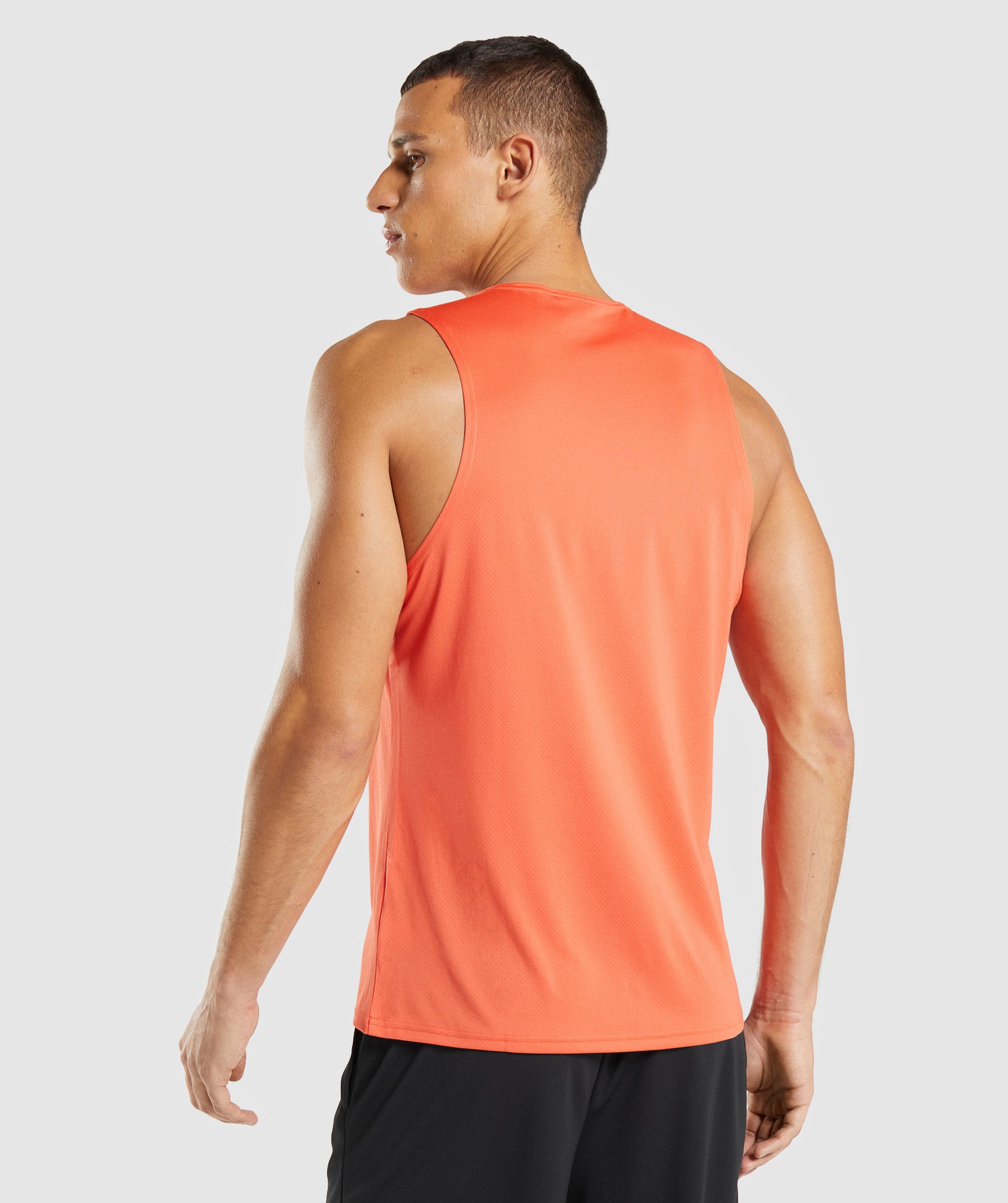 Orange Men's Gymshark Arrival Tanks | OPMIZU-409