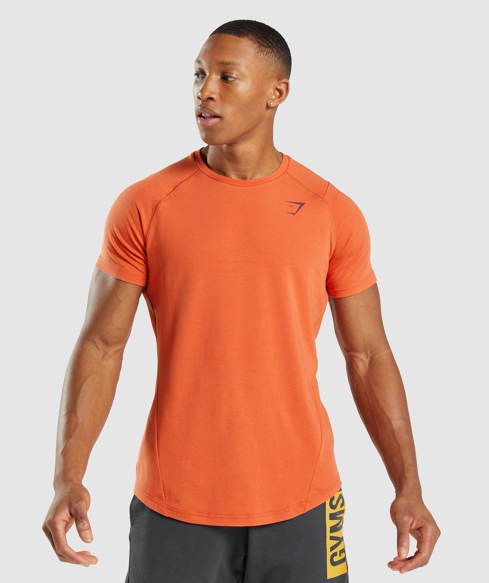 Orange Men's Gymshark Bold T Shirts | AXTDSO-980