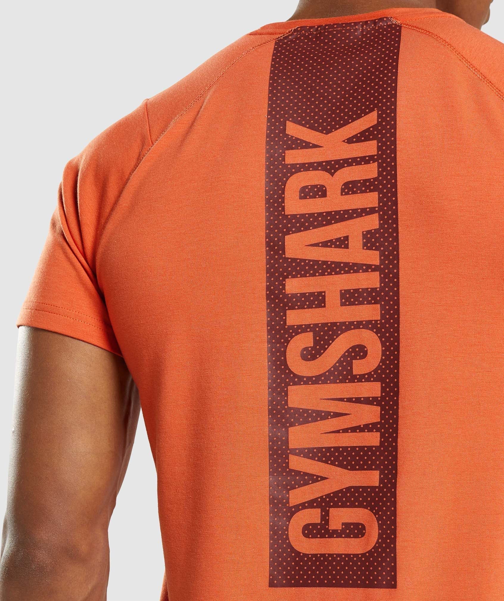 Orange Men's Gymshark Bold T Shirts | AXTDSO-980