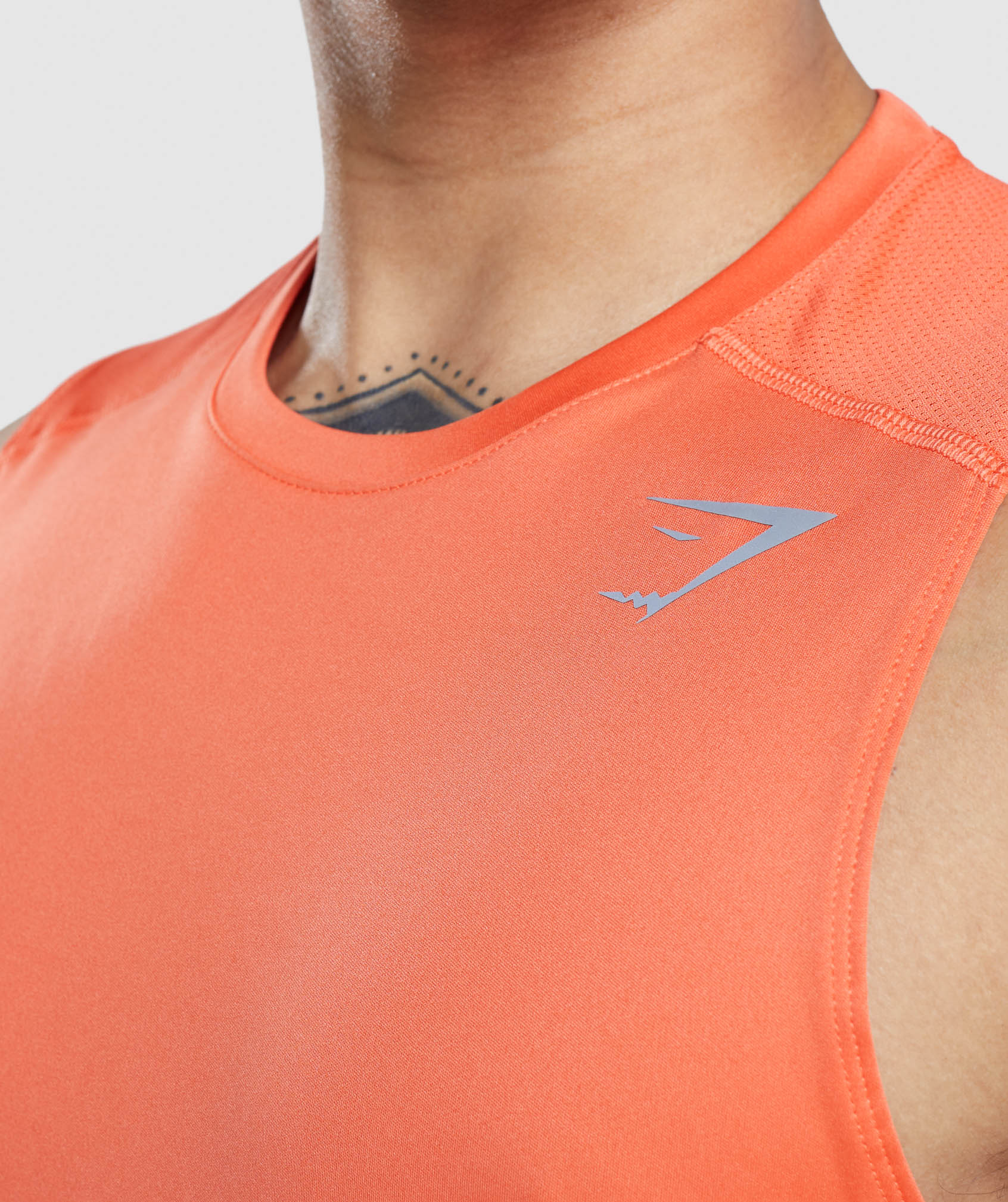 Orange Men's Gymshark Speed Evolve Tanks | QTNZSA-167