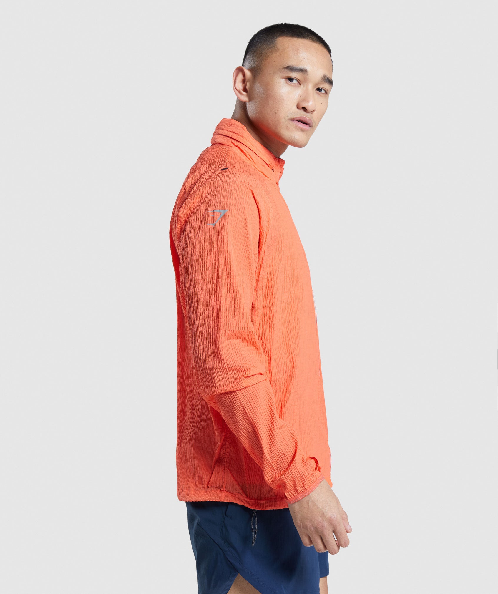 Orange Men's Gymshark Speed Evolve Windbreaker | FJWNIA-184